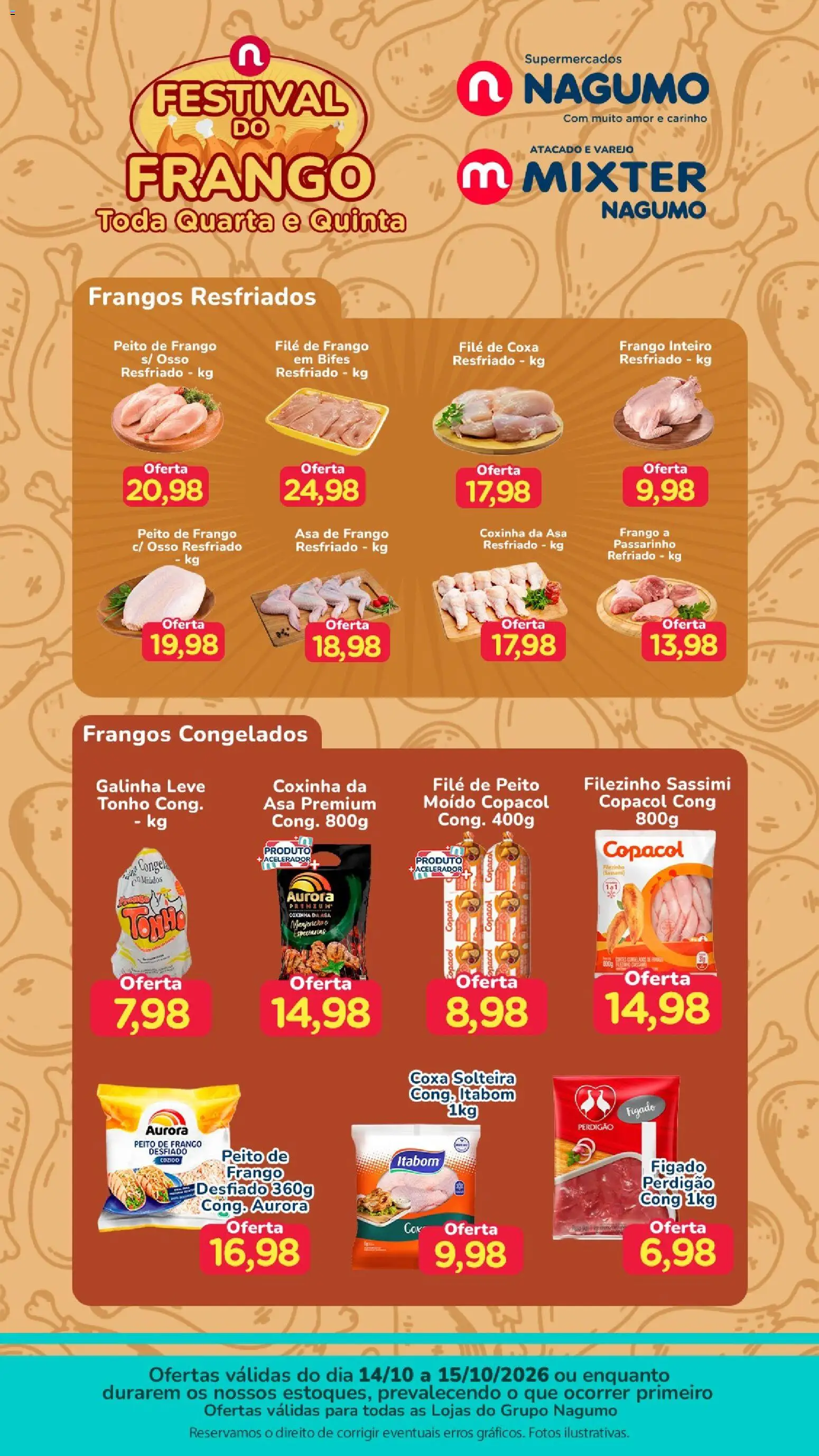 Pré-Visualização do folheto "Nagumo ofertas Festival do Frango" da loja Nagumo válido a partir de 14/10/2026