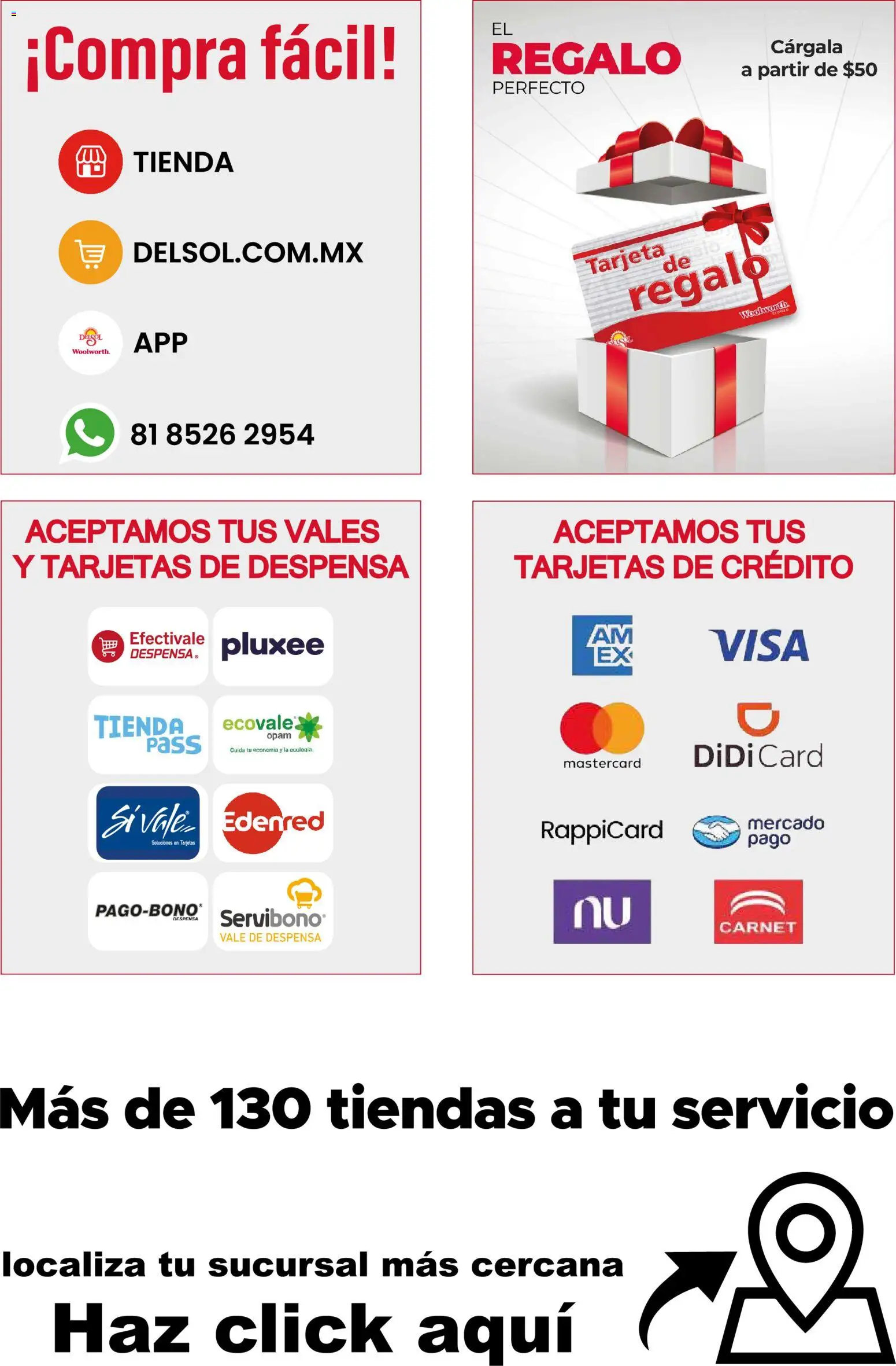 Vista previa las ofertas de la tienda Del Sol y Woolworth - Del Sol y Woolworth catálogo Moda Esenciales desde el 10/09/2026 