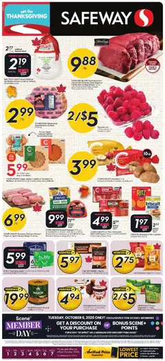 Preview of leaflet Safeway weekly flyer / circulaire from shop Safeway is valid from Oct 01, 2026