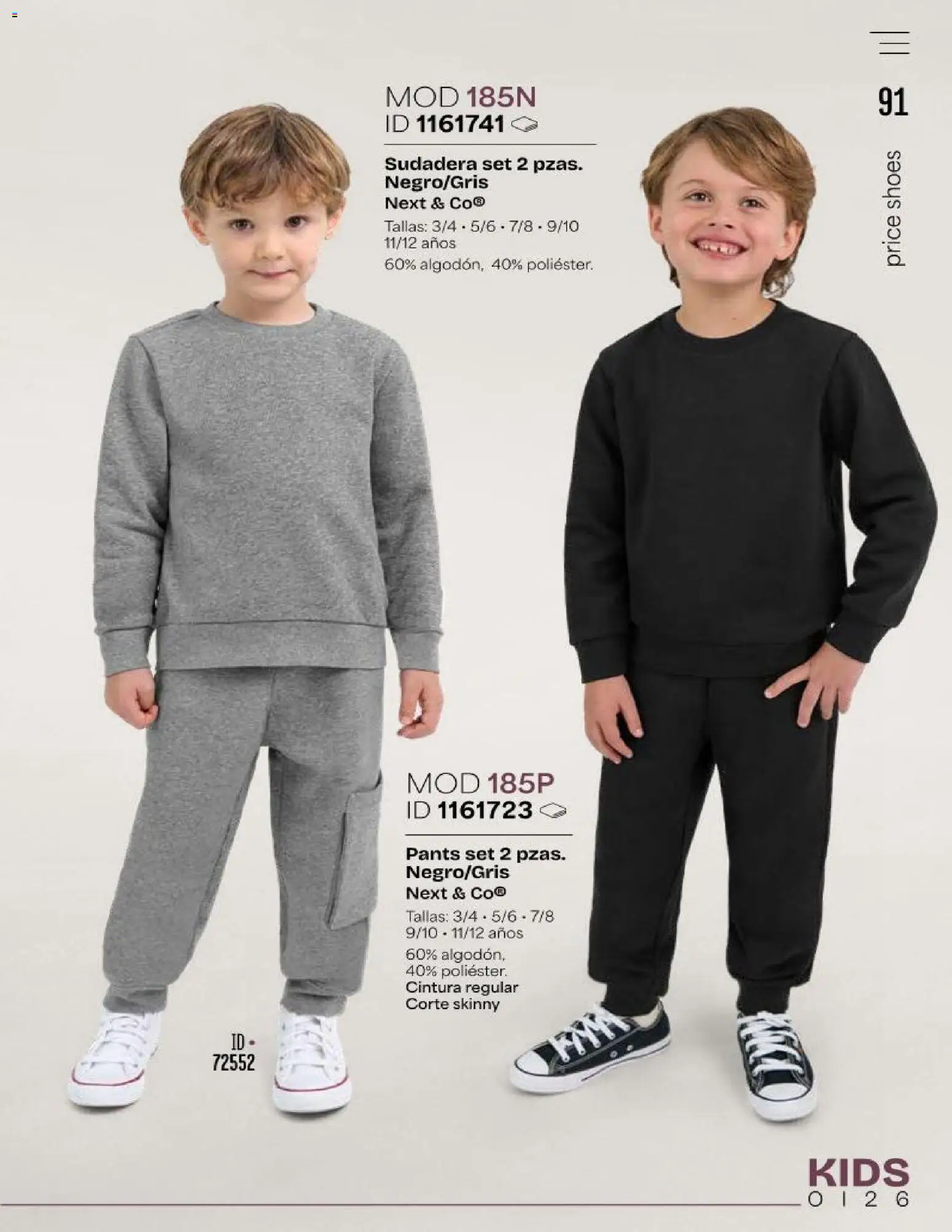 Vista previa las ofertas de la tienda Price Shoes - Price Shoes catálogo Kids desde el 01/10/2026 - Sudadera, Pants