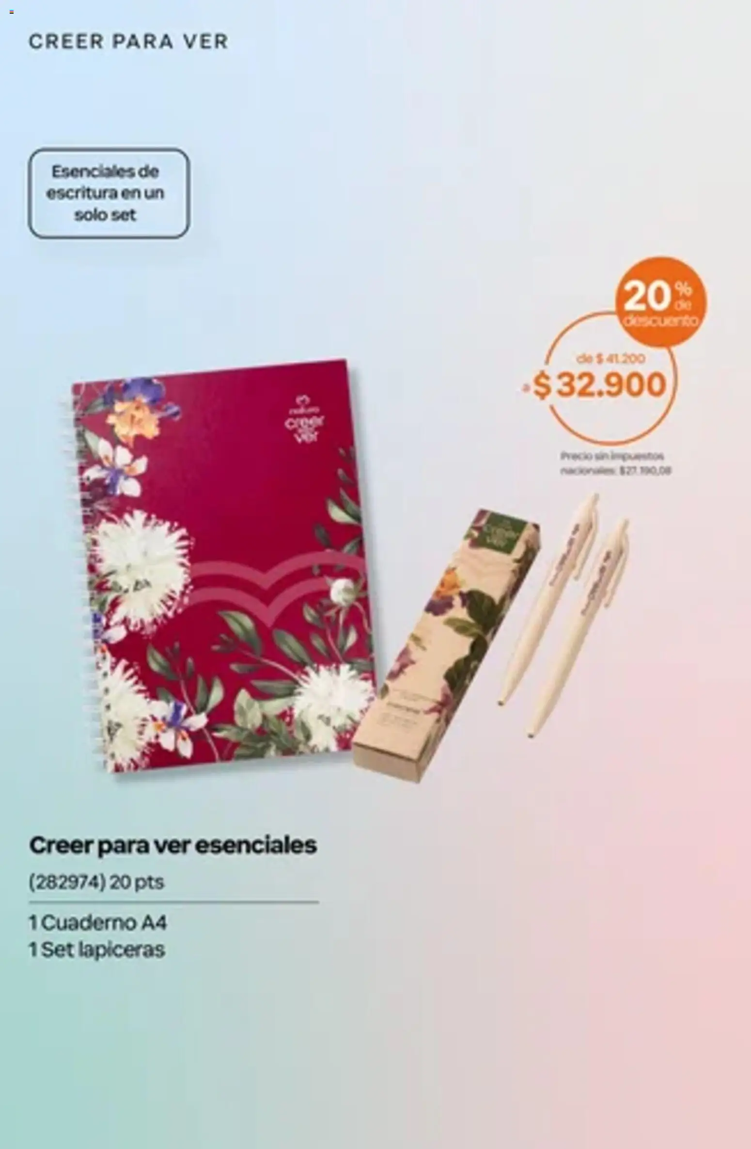 Vista previa del folleto de la tienda Natura válido desde el 01/10/2026 - Cuaderno