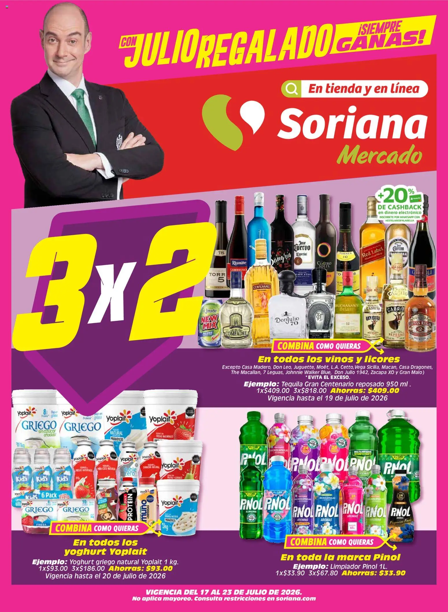 Vista previa las ofertas de la tienda Soriana - Soriana Julio Regalado Mercado Nacional desde el 17/07/2026 