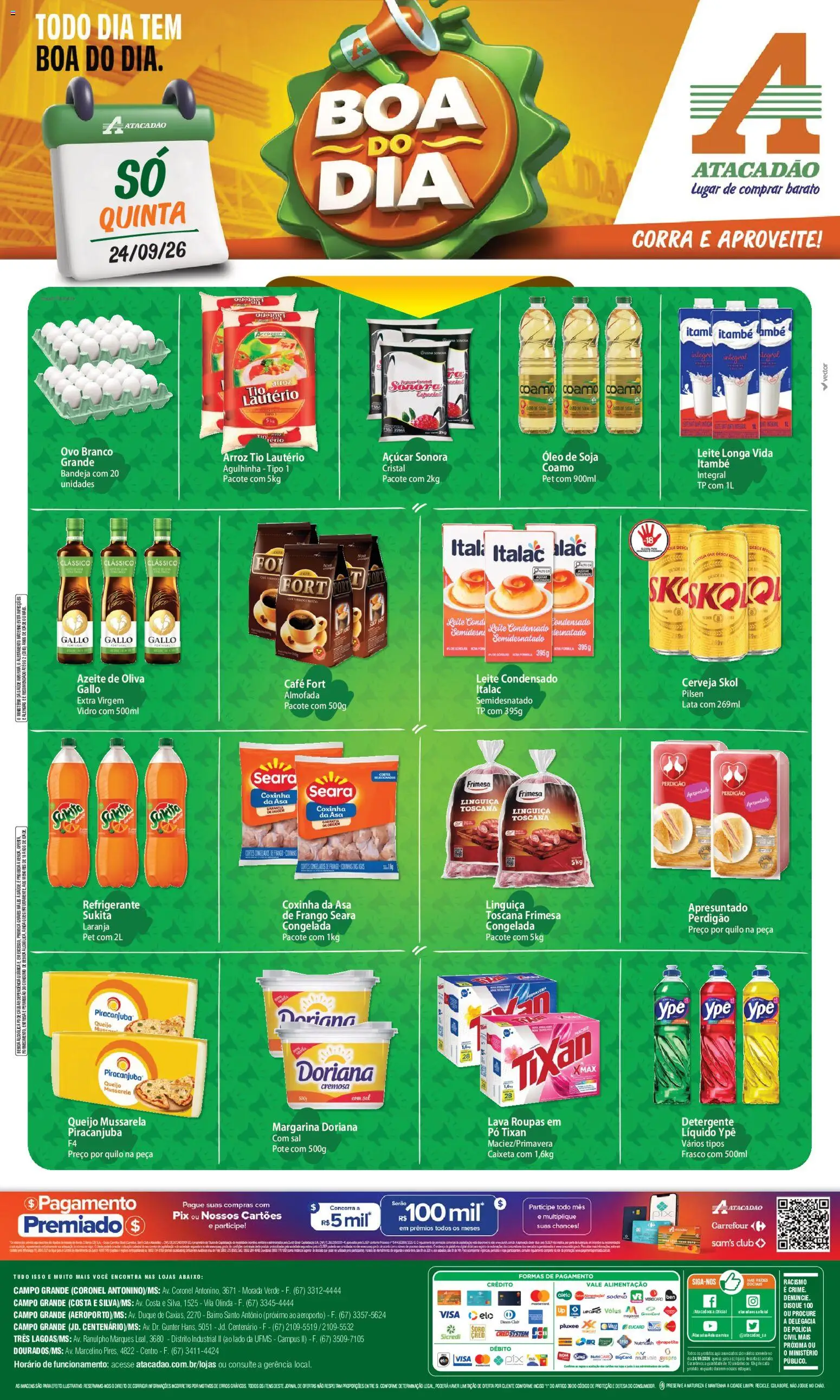 Pré-Visualização do folheto "Atacadão ofertas - MS" da loja Atacadão válido a partir de 24/09/2026