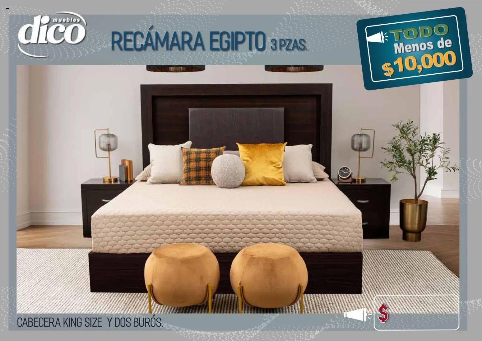 Vista previa las ofertas de la tienda Muebles Dico - Muebles Dico catálogo Todo menos de 10000 Pacifico desde el 09/04/2026 - Cabecera