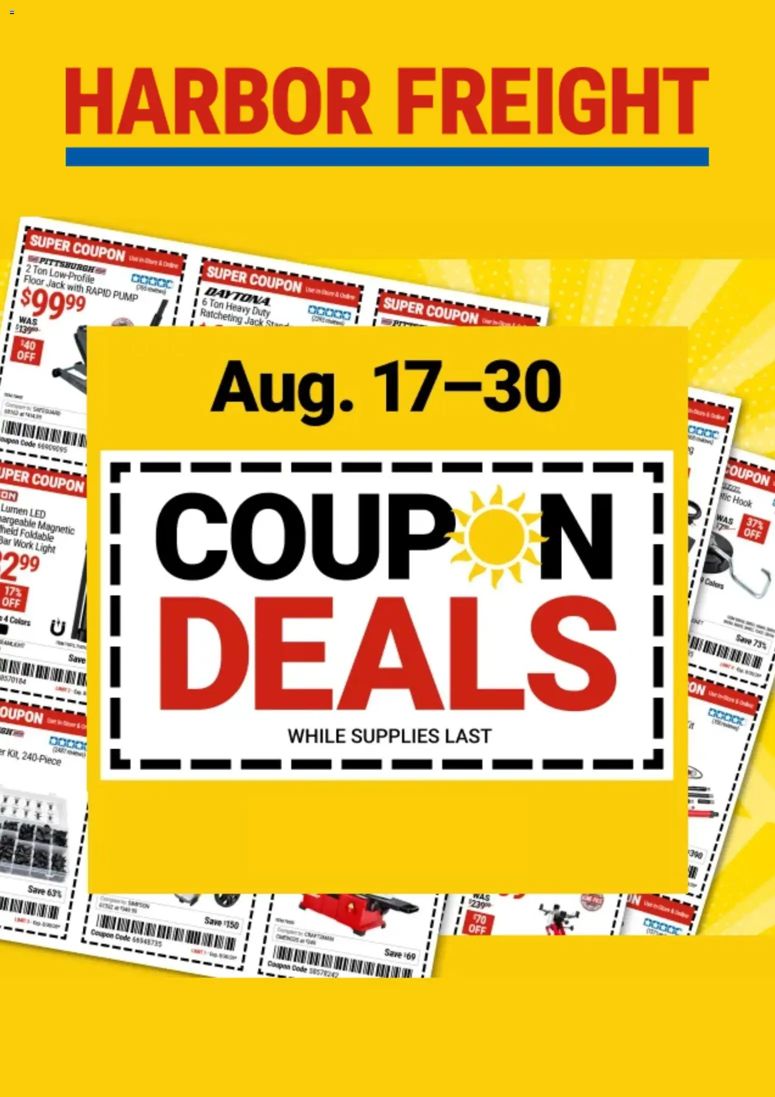 Ad Preview of Harbor Freight Harbor Freight Weekly Ad from 08/17/2026