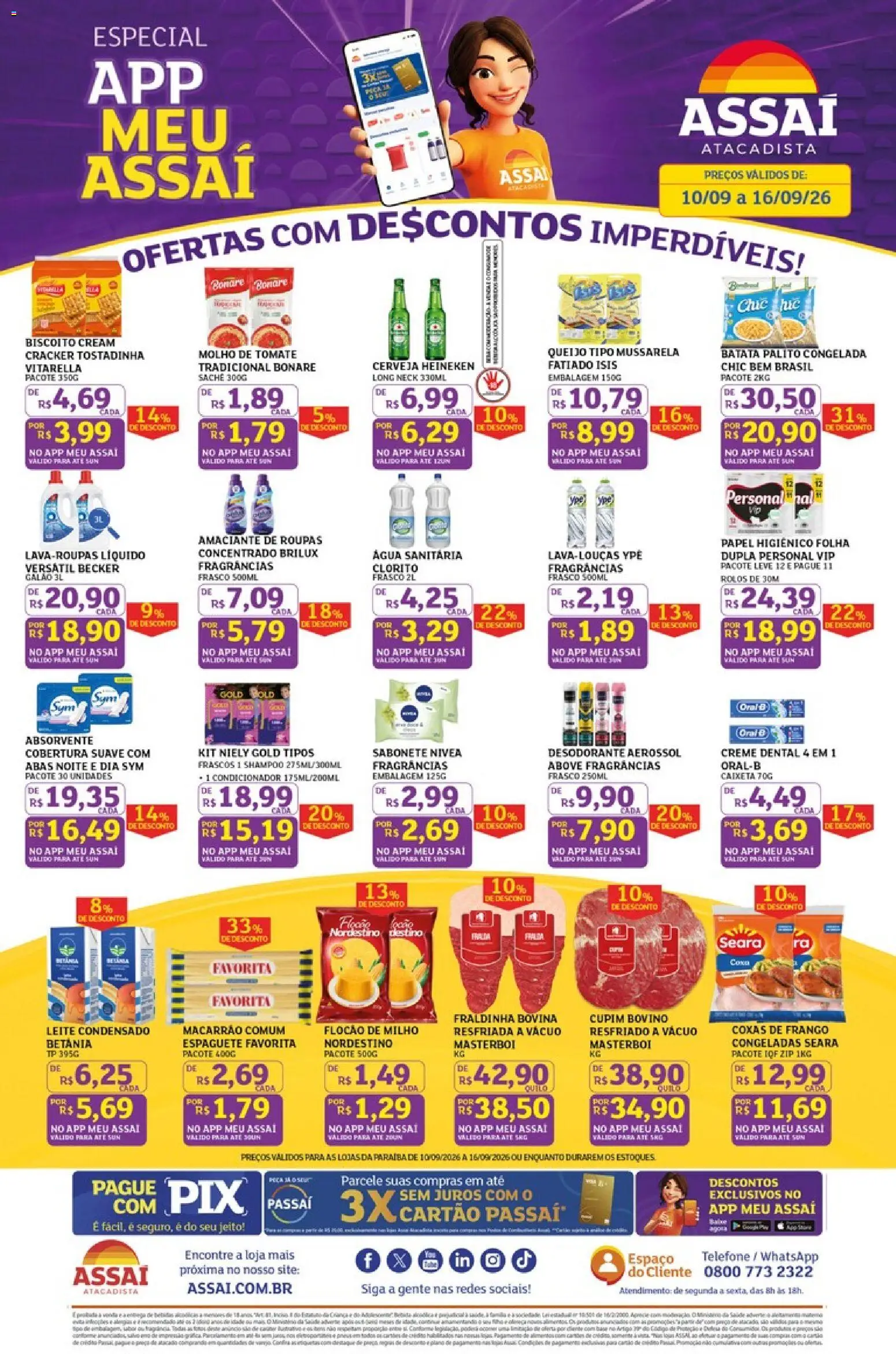 Pré-Visualização do folheto "Assaí Atacadista ofertas - PB" da loja Assaí Atacadista válido a partir de 10/09/2026