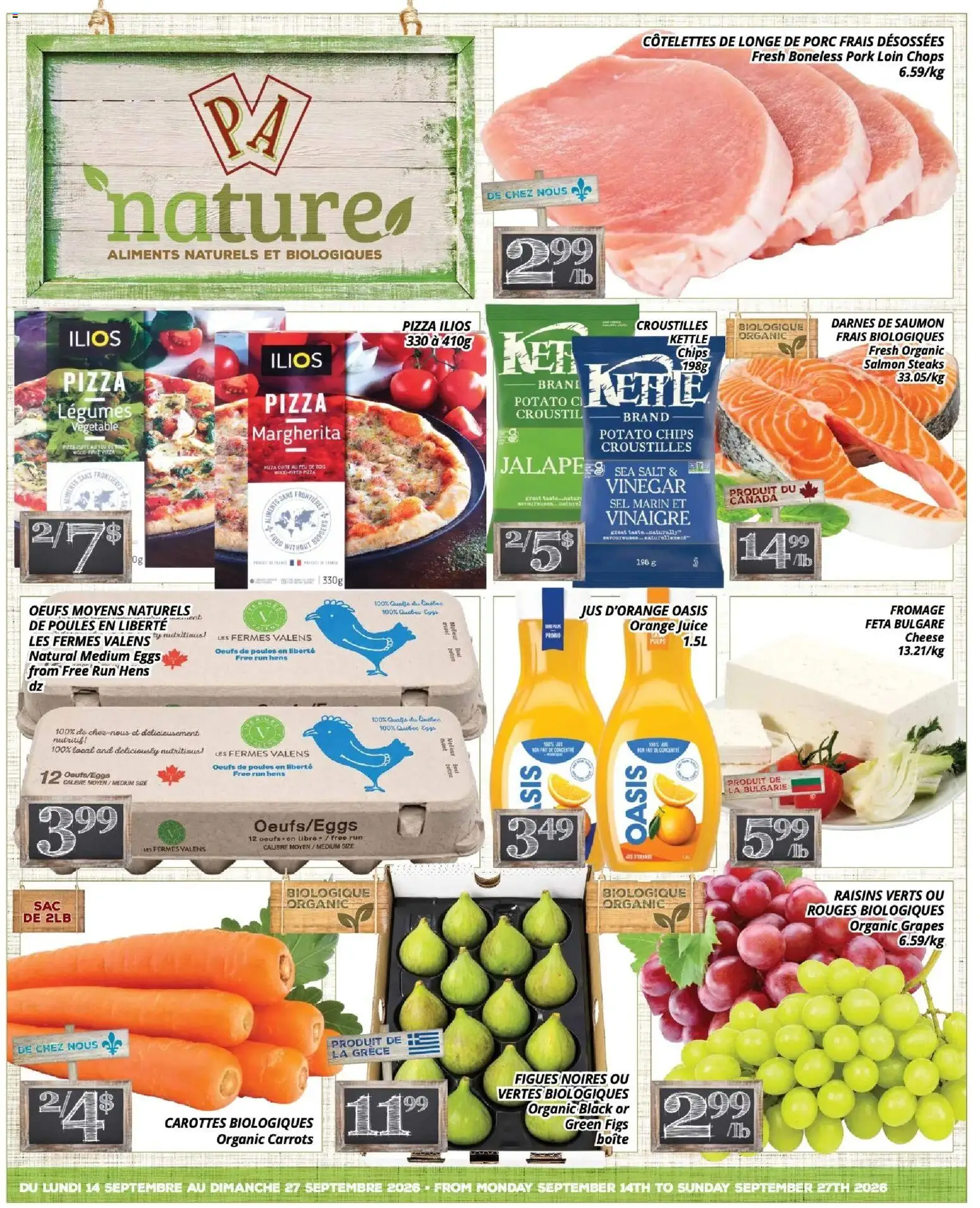 Preview of leaflet Pa Supermarché - nature Flyer from shop Pa Supermarché is valid from Sep 14, 2026