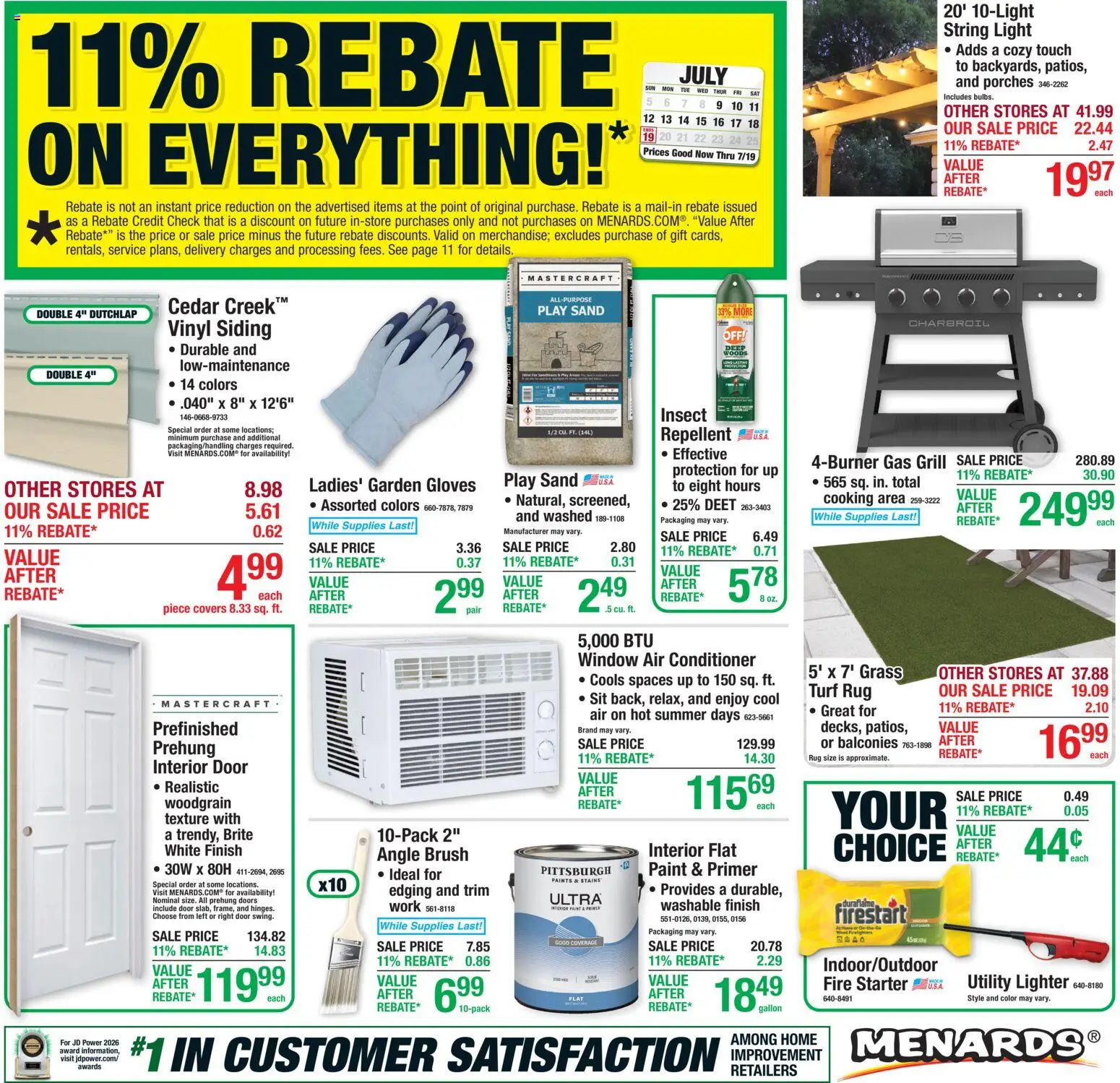 Ad Preview of Menards Menards Weekly Ad from 07/09/2026