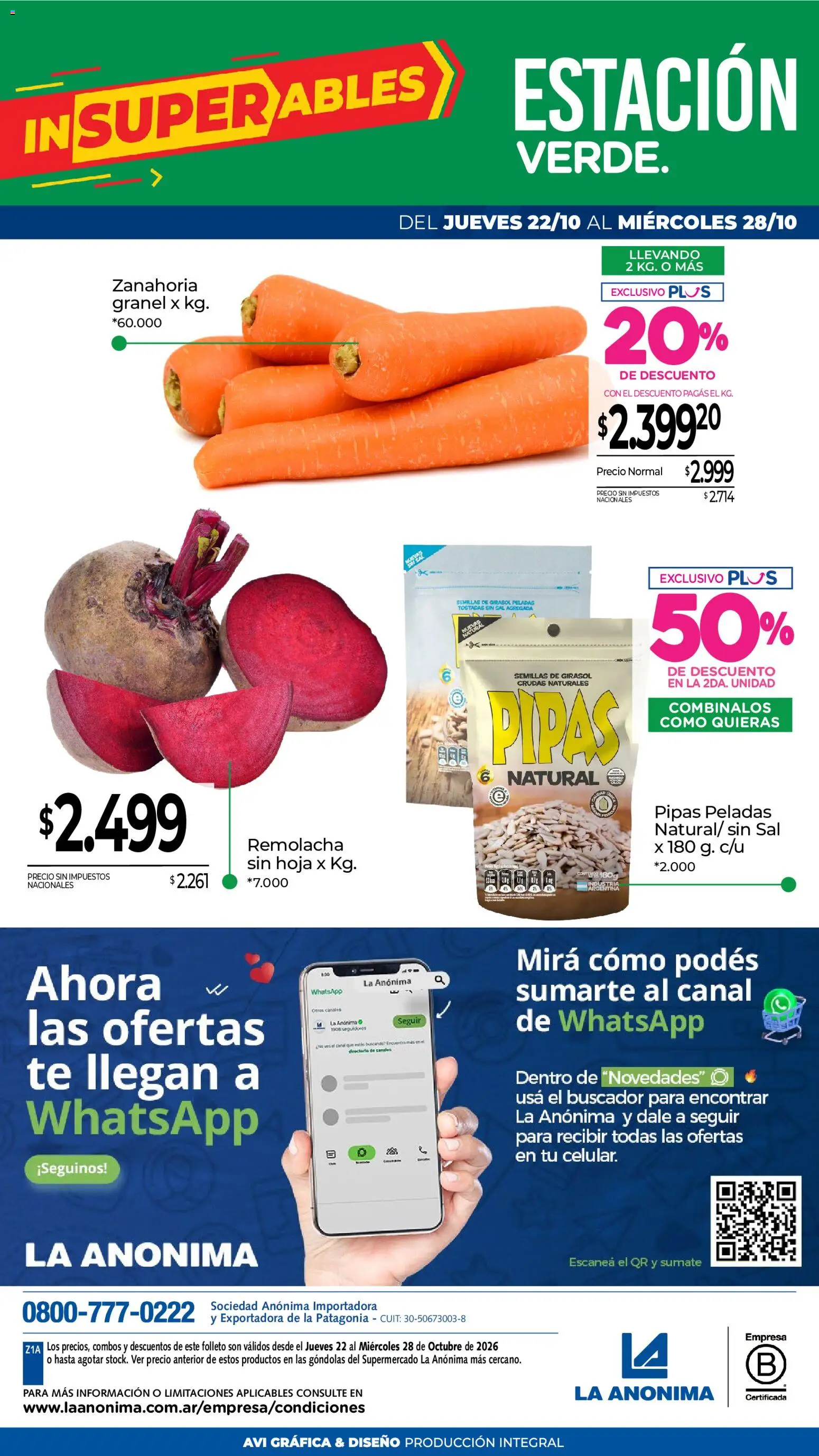 Vista previa del folleto de la tienda La Anonima válido desde el 22/10/2026 