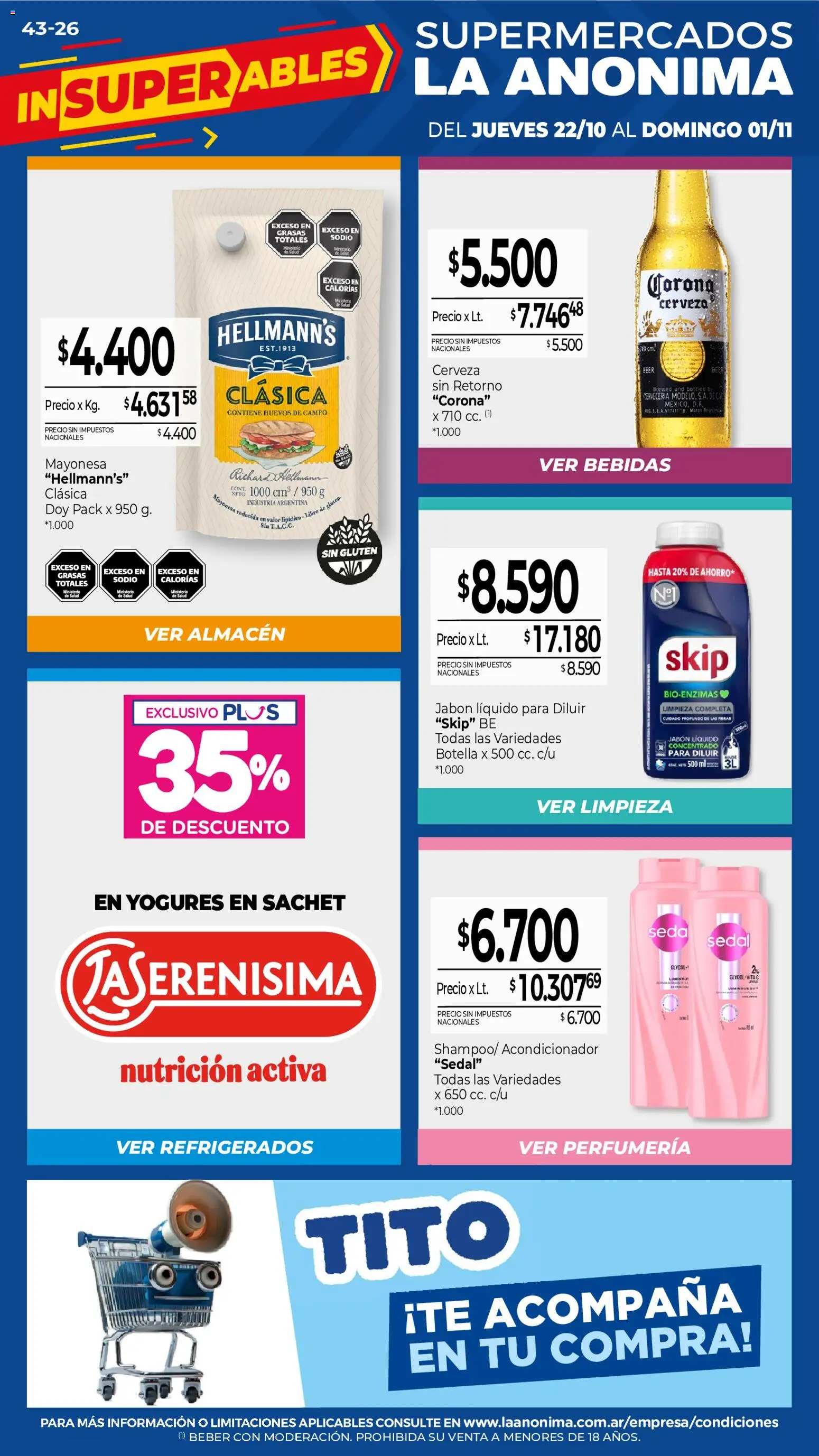 Vista previa del folleto de la tienda La Anonima válido desde el 22/10/2026 