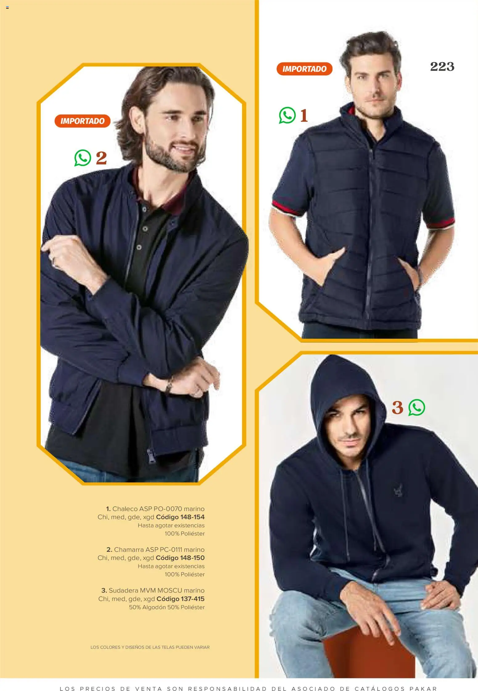 Vista previa las ofertas de la tienda SC Pakar - SC Pakar catálogo Ropa desde el 31/07/2026 