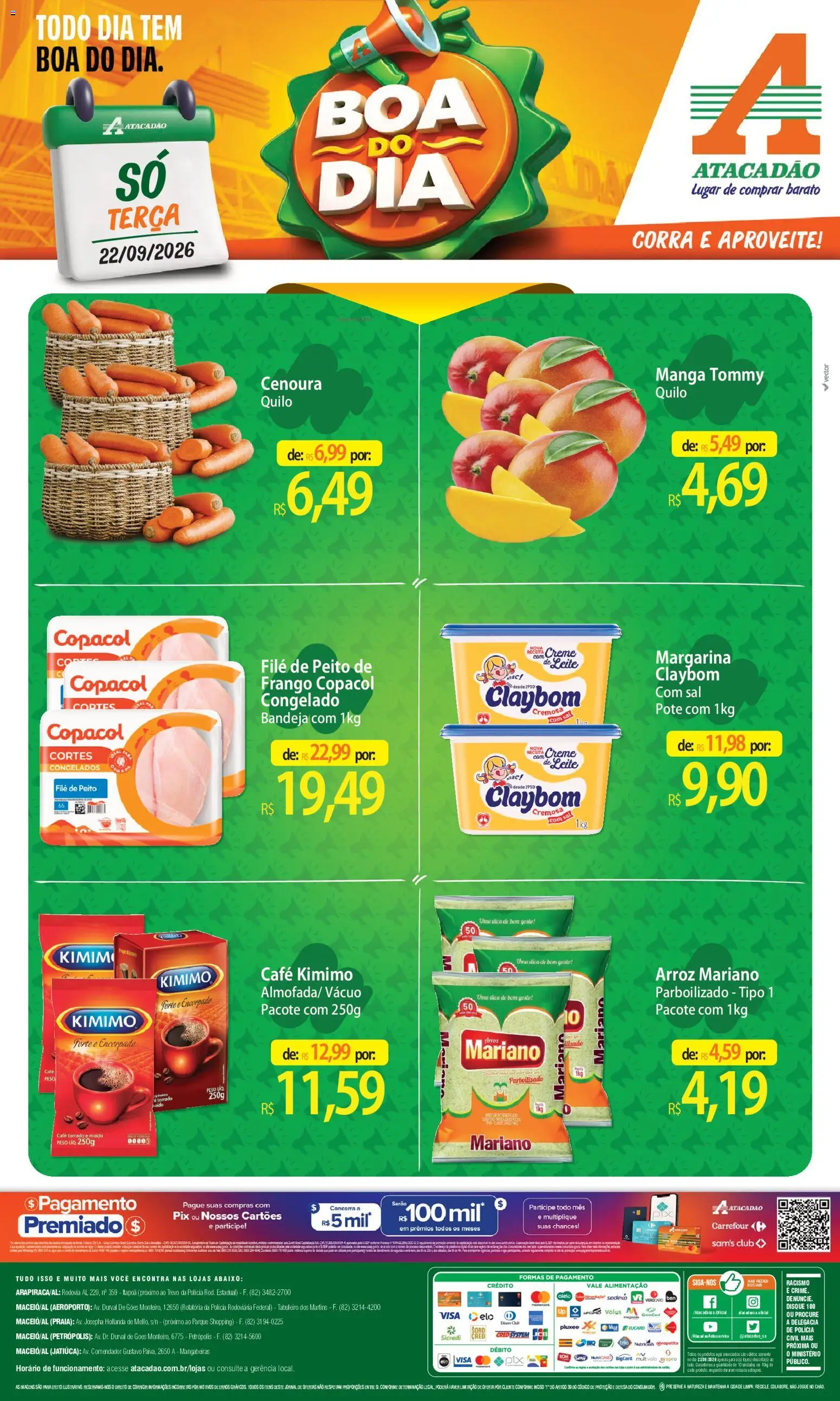 Pré-Visualização do folheto "Atacadão ofertas - AL" da loja Atacadão válido a partir de 22/09/2026