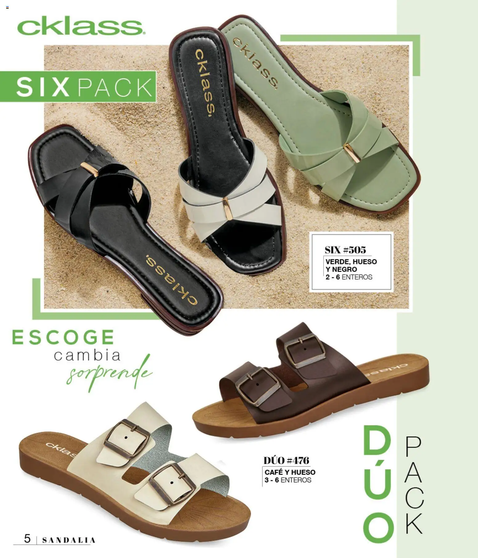Vista previa las ofertas de la tienda Cklass - Cklass catálogo Sandalias desde el 08/07/2026 