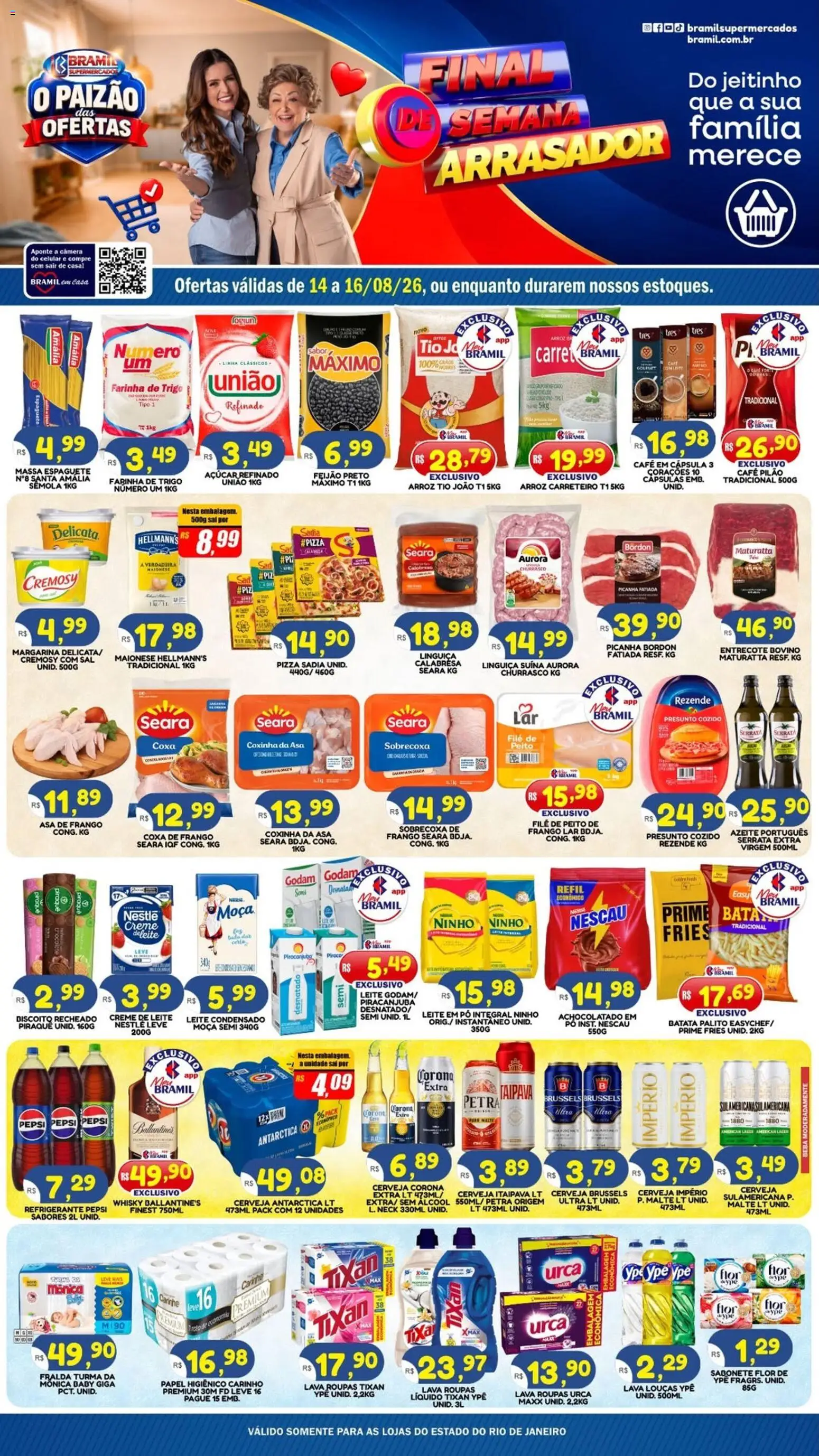 Pré-Visualização do folheto "Bramil Supermercados - Ofertas da semana" da loja Bramil Supermercados válido a partir de 14/08/2026