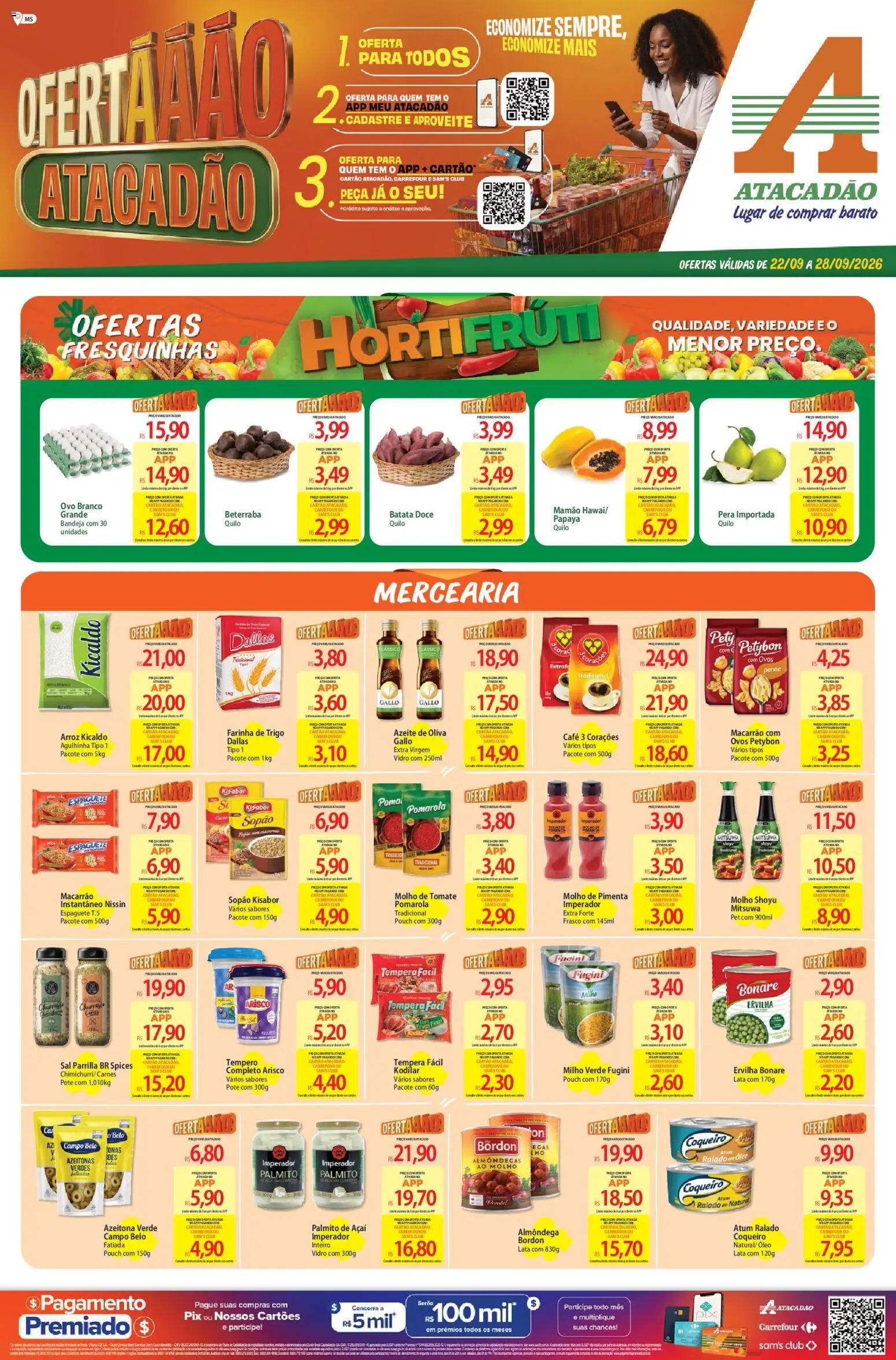 Pré-Visualização do folheto "Atacadão ofertas - MS" da loja Atacadão válido a partir de 22/09/2026