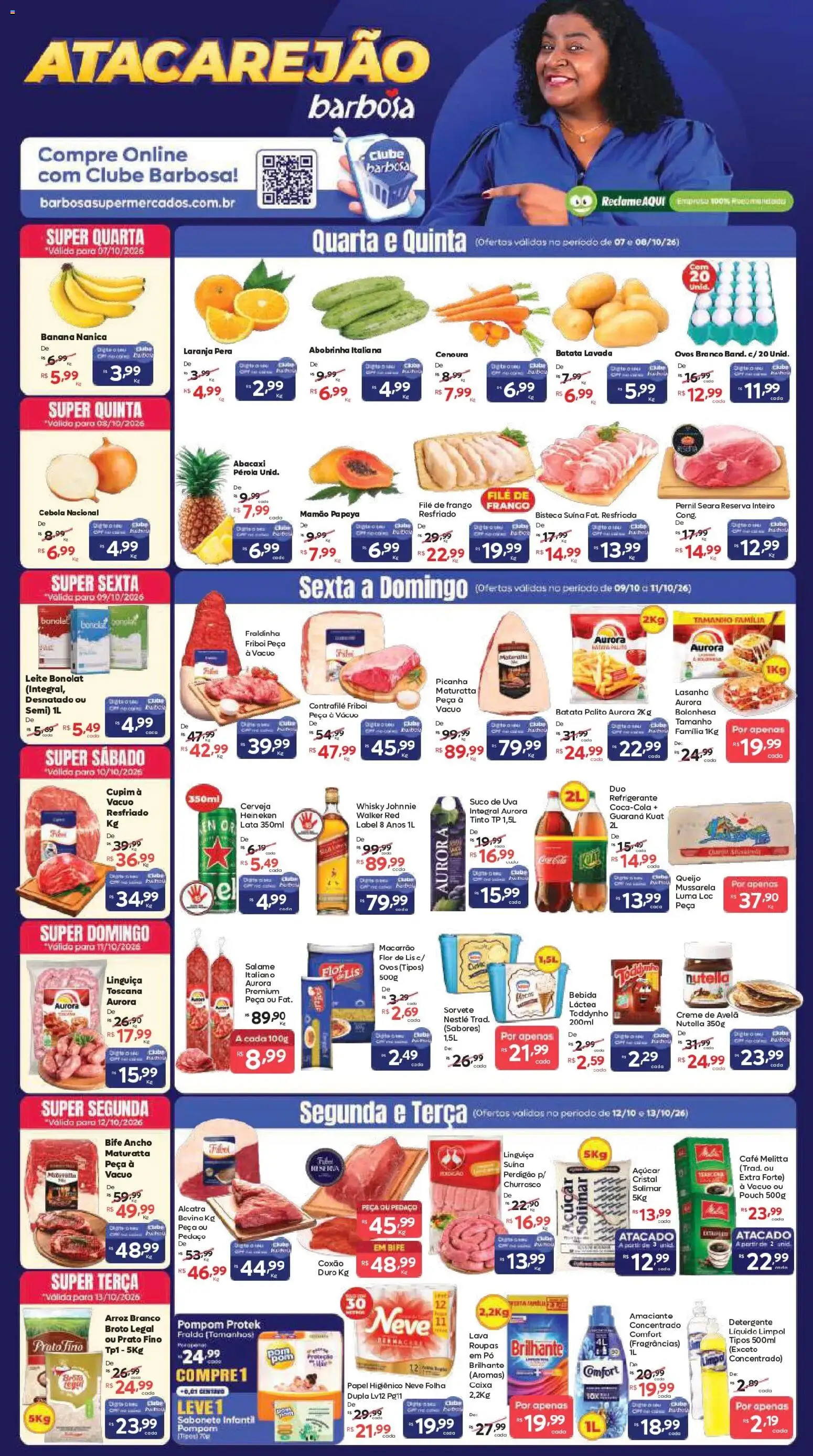 Pré-Visualização do folheto "Barbosa Supermercados ofertas Atacarejão" da loja Barbosa Supermercados válido a partir de 07/10/2026