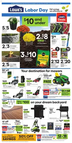 Ad Preview of Lowe's Lowe's Weekly Ad from 08/27/2026