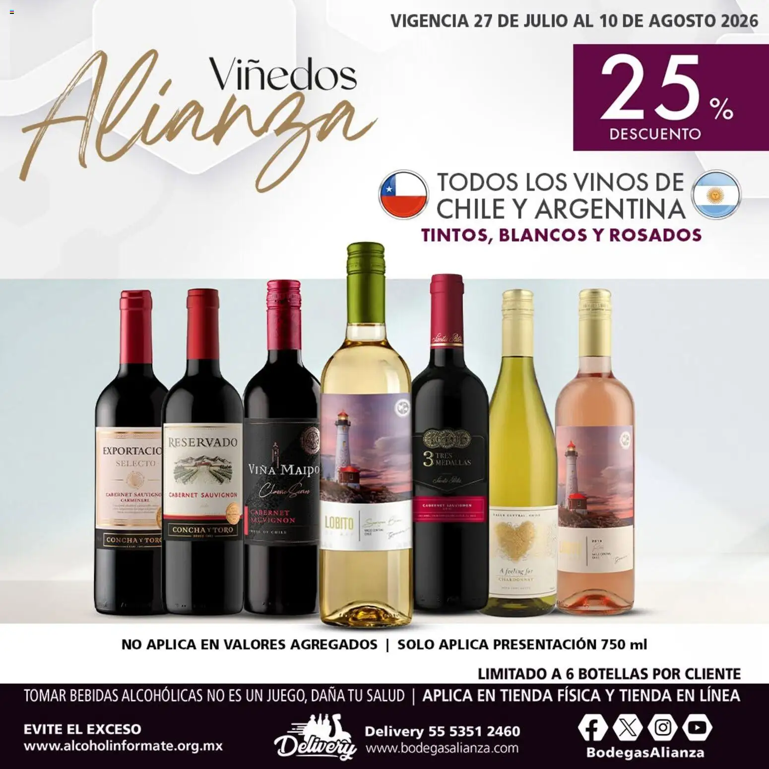 Vista previa las ofertas de la tienda Bodegas Alianza - Bodegas Alianza catálogo Viñedos Alianza desde el 27/07/2026 