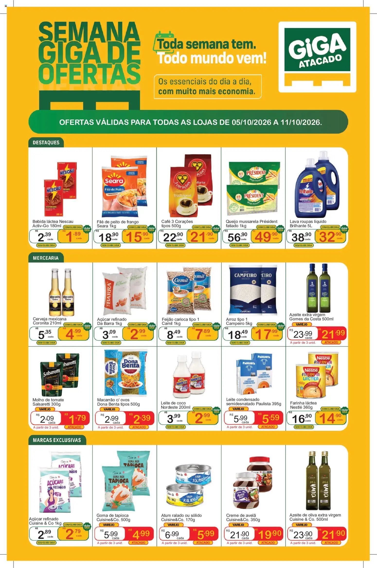 Pré-Visualização do folheto "GIGA Atacado - Ofertas da semana" da loja GIGA Atacado válido a partir de 05/10/2026