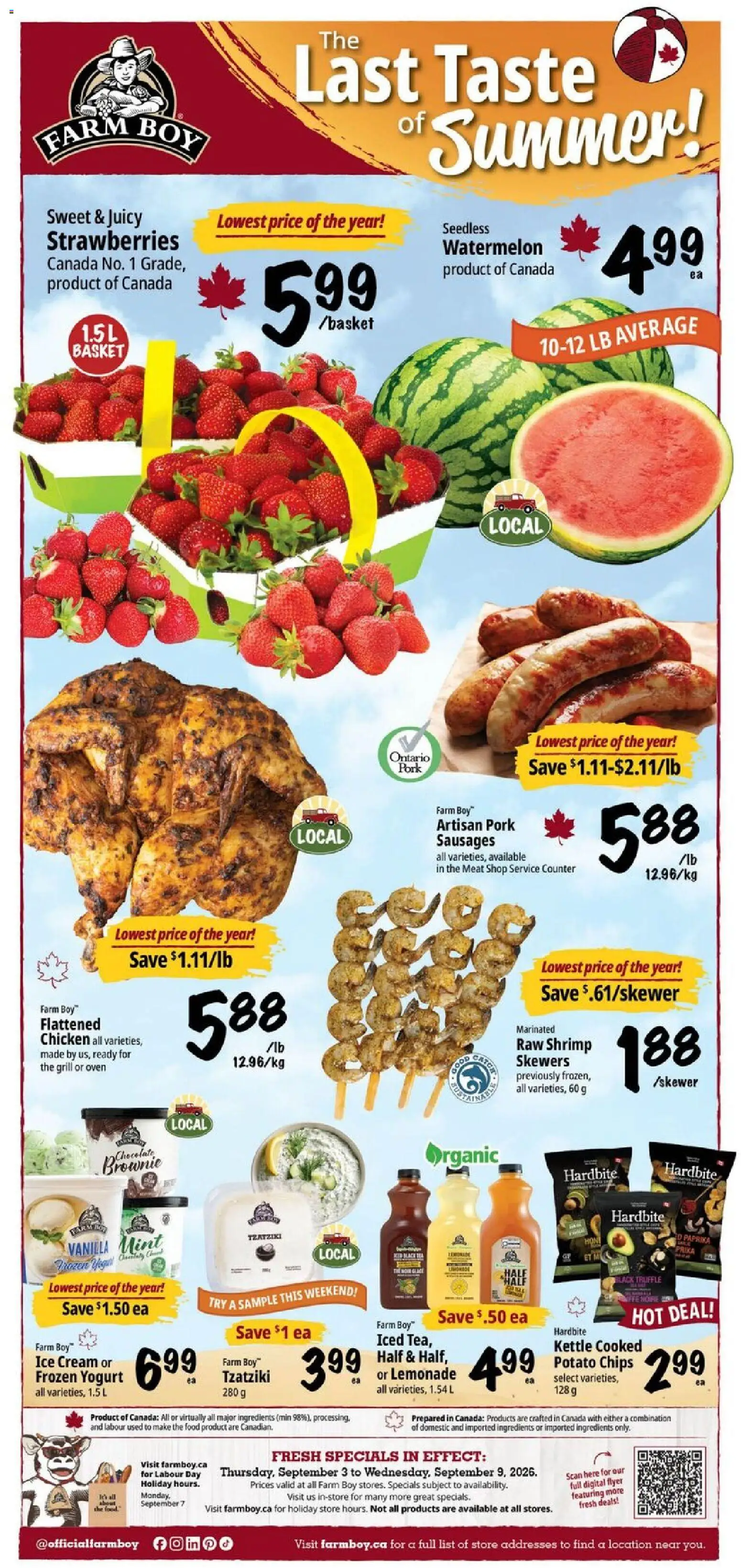Preview of leaflet Farm Boy weekly flyer / circulaire from shop Farm Boy is valid from Sep 03, 2026