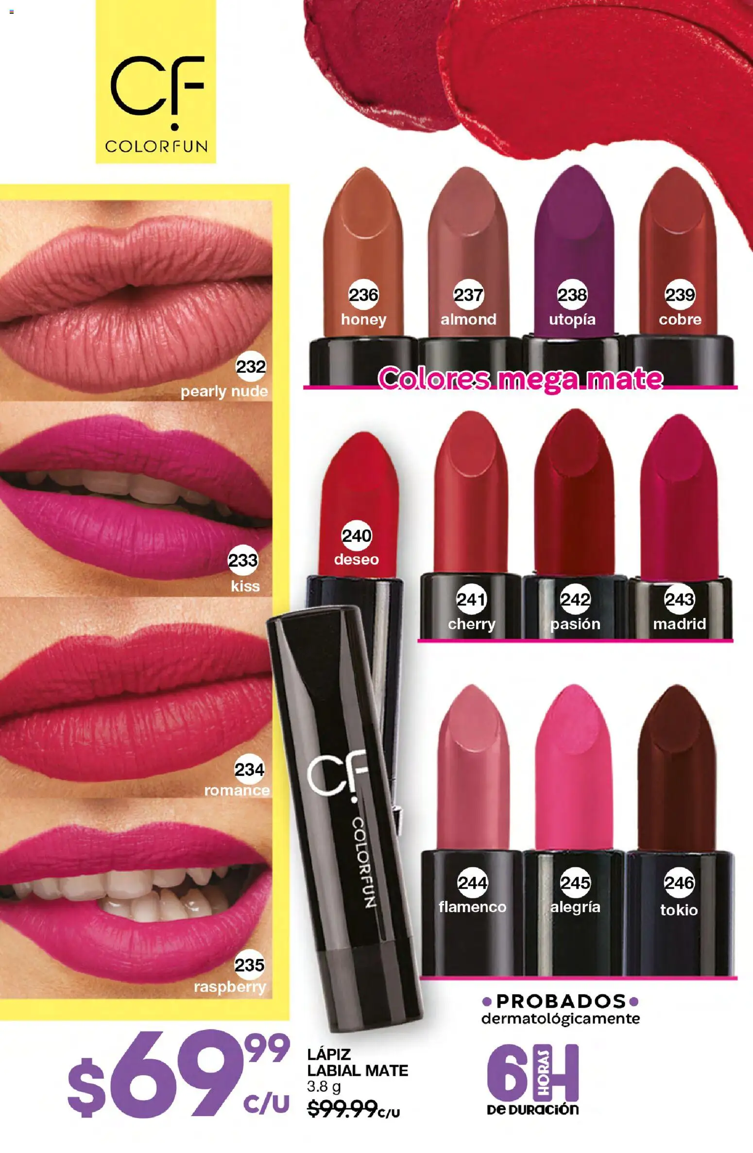 Vista previa las ofertas de la tienda Fuller - Campaña 23 2026 desde el 18/02/2026 - Mate, Lápiz labial