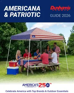 Ad Preview of Dunham's Sports Dunham's Sports Americana & Patriotic Guide from 06/25/2026