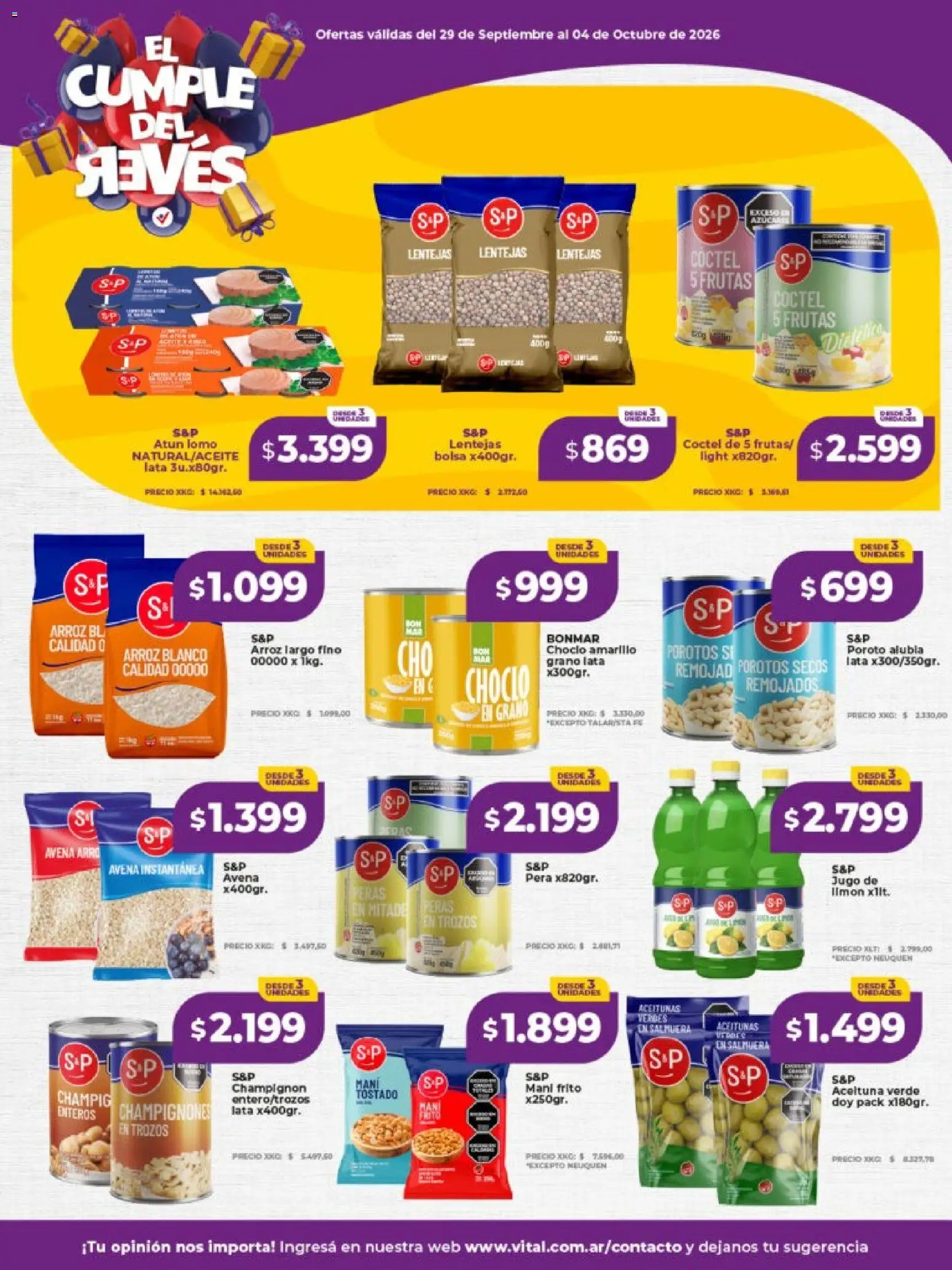 Vista previa del folleto de la tienda Vital válido desde el 29/09/2026 