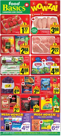 Preview of leaflet Food Basics weekly flyer - Ajax from shop Food Basics is valid from Jul 09, 2026