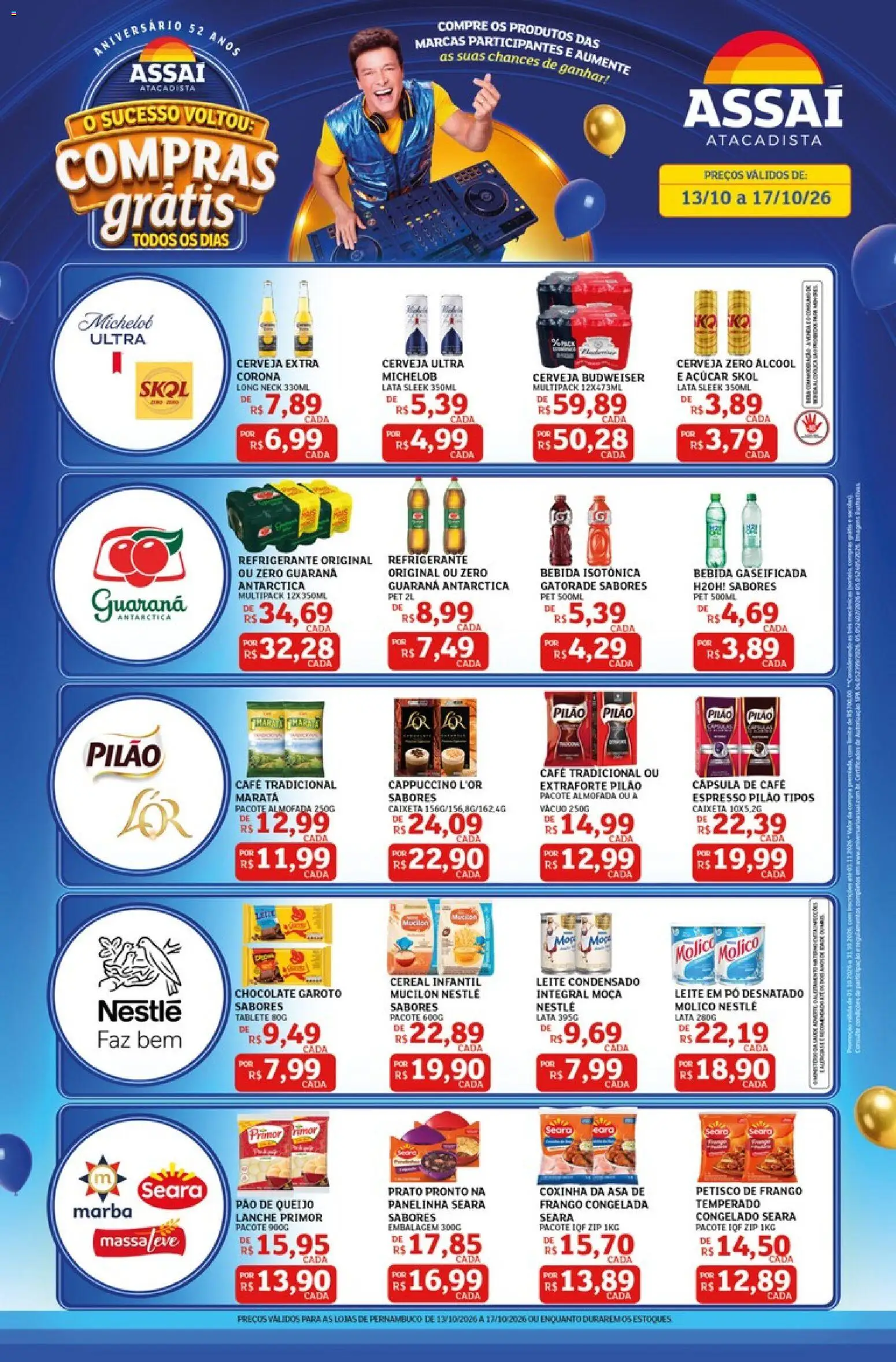 Pré-Visualização do folheto "Assaí Atacadista ofertas - PE" da loja Assaí Atacadista válido a partir de 13/10/2026