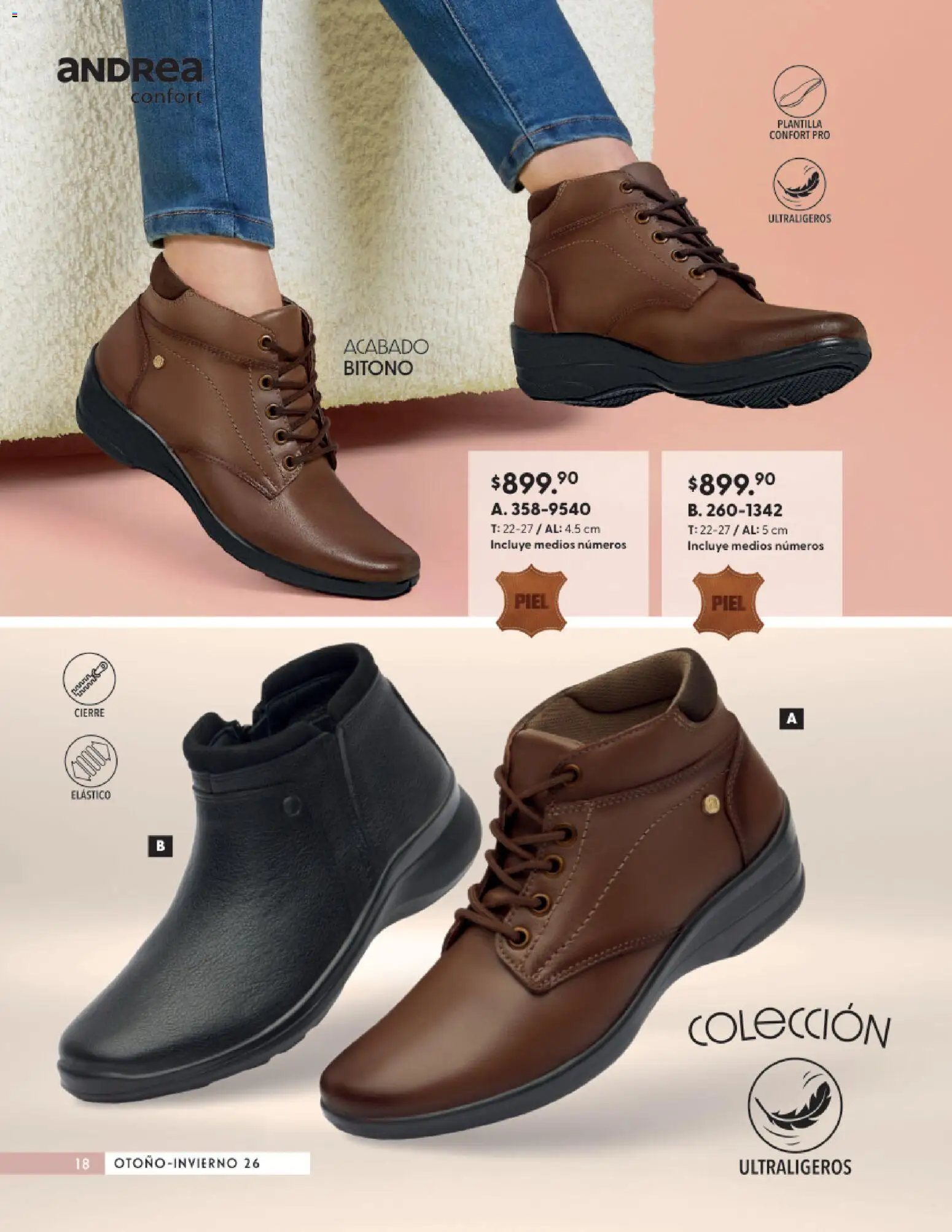 Vista previa las ofertas de la tienda Andrea - Andrea catálogo Calzado Confort desde el 23/08/2026 