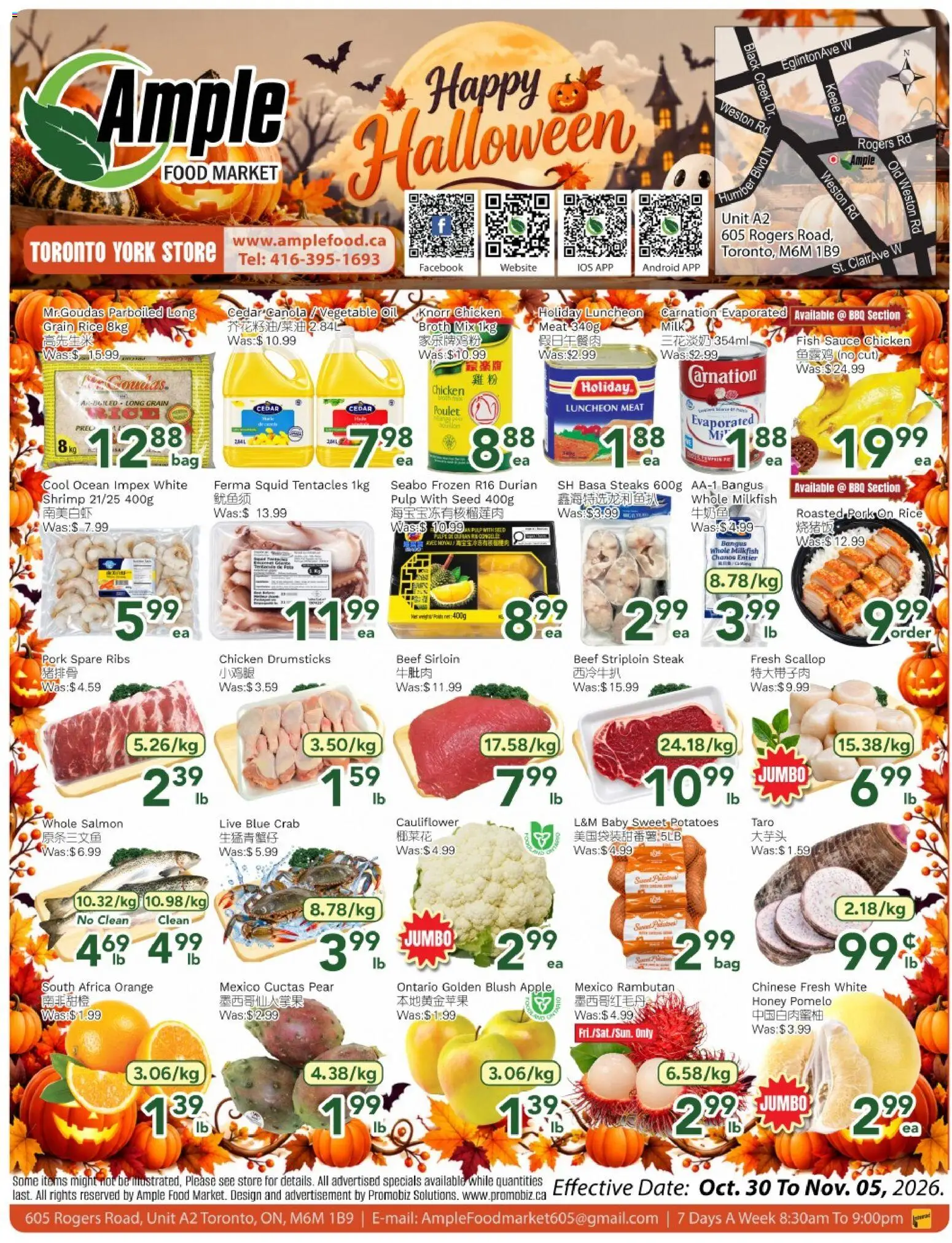 Preview of leaflet Ample Food Market weekly flyer Toronto York from shop Ample Food Market is valid from Oct 30, 2026