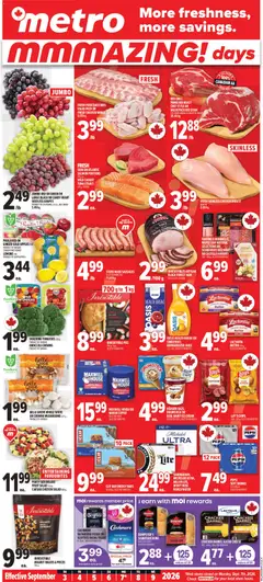 Preview of leaflet Metro weekly flyer / circulaire from shop Metro is valid from Sep 03, 2026