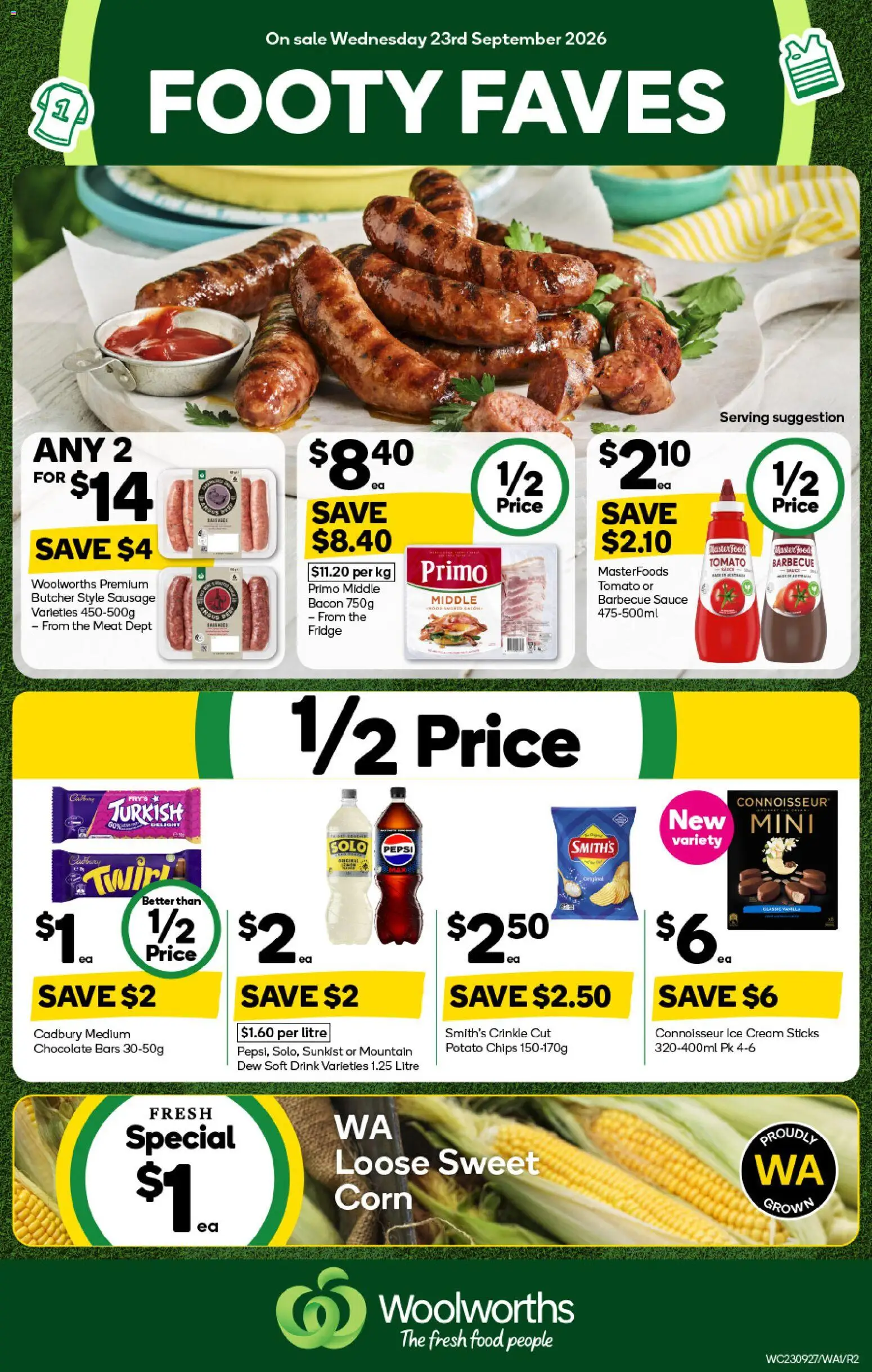 Preview of catalogue Woolworths catalogue WA from shop Woolworths valid 23/09/2026