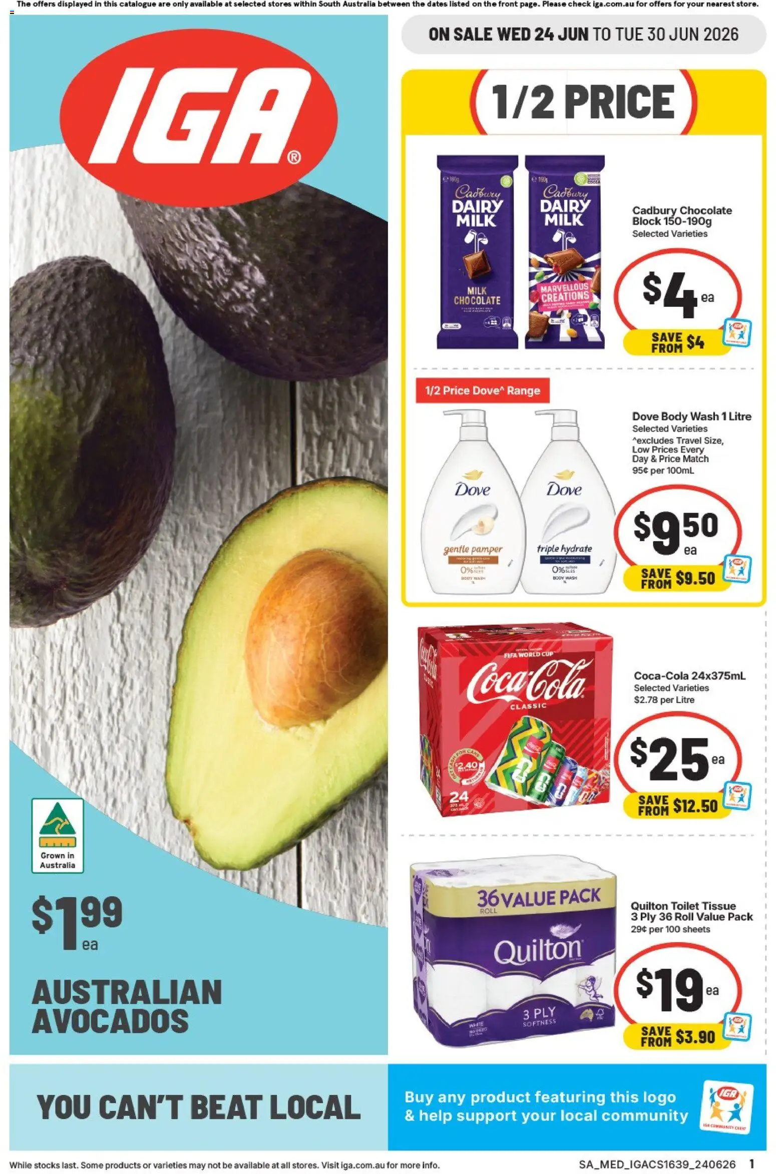 Preview of catalogue IGA catalogue SA from shop IGA valid 24/06/2026