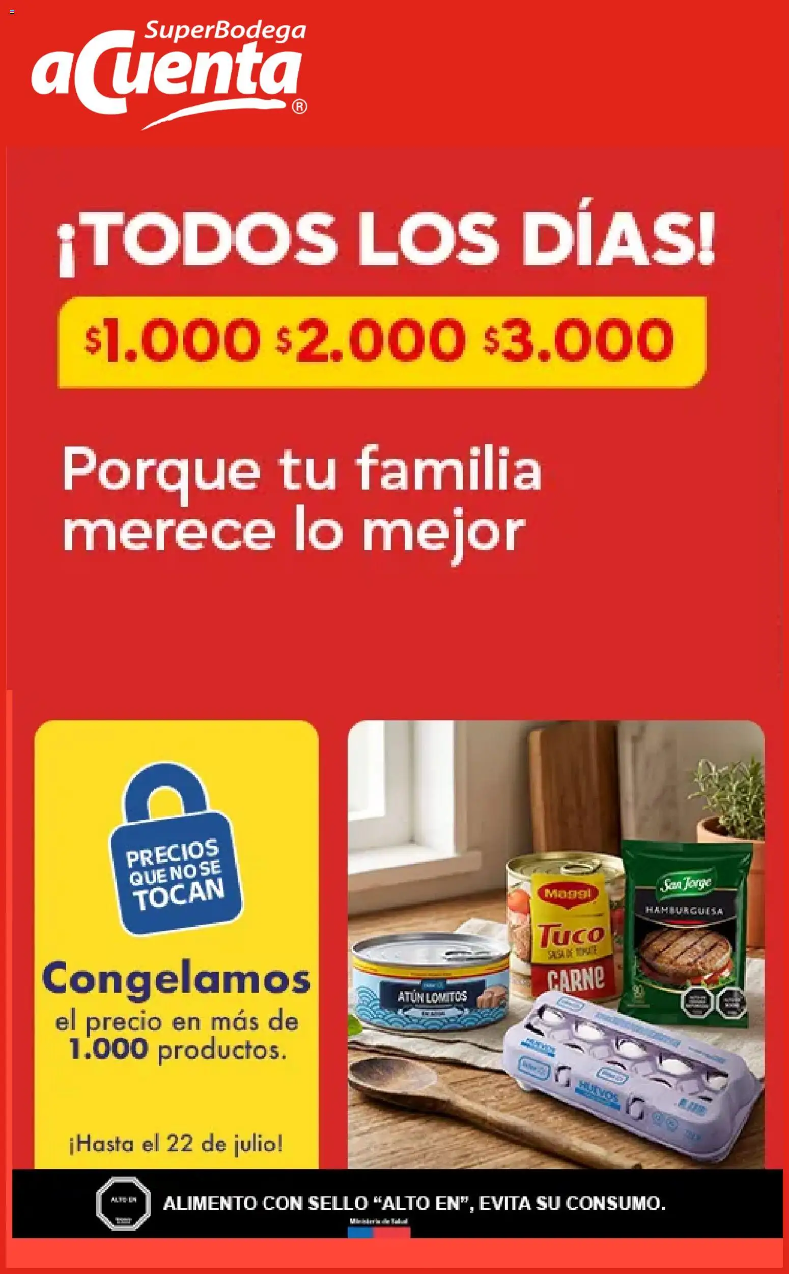 Folleto de la tienda Super Bodega aCuenta válido desde el 12.07.2026 - Carne, Atún