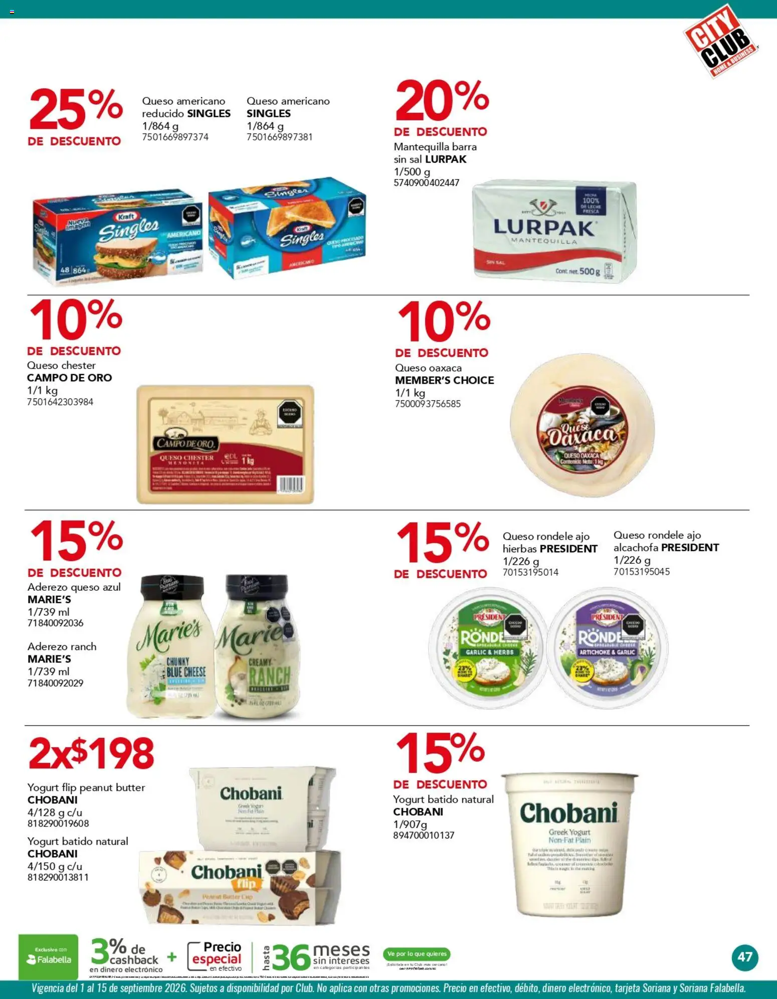 Vista previa las ofertas de la tienda City Club - City Club catálogo desde el 01/09/2026 