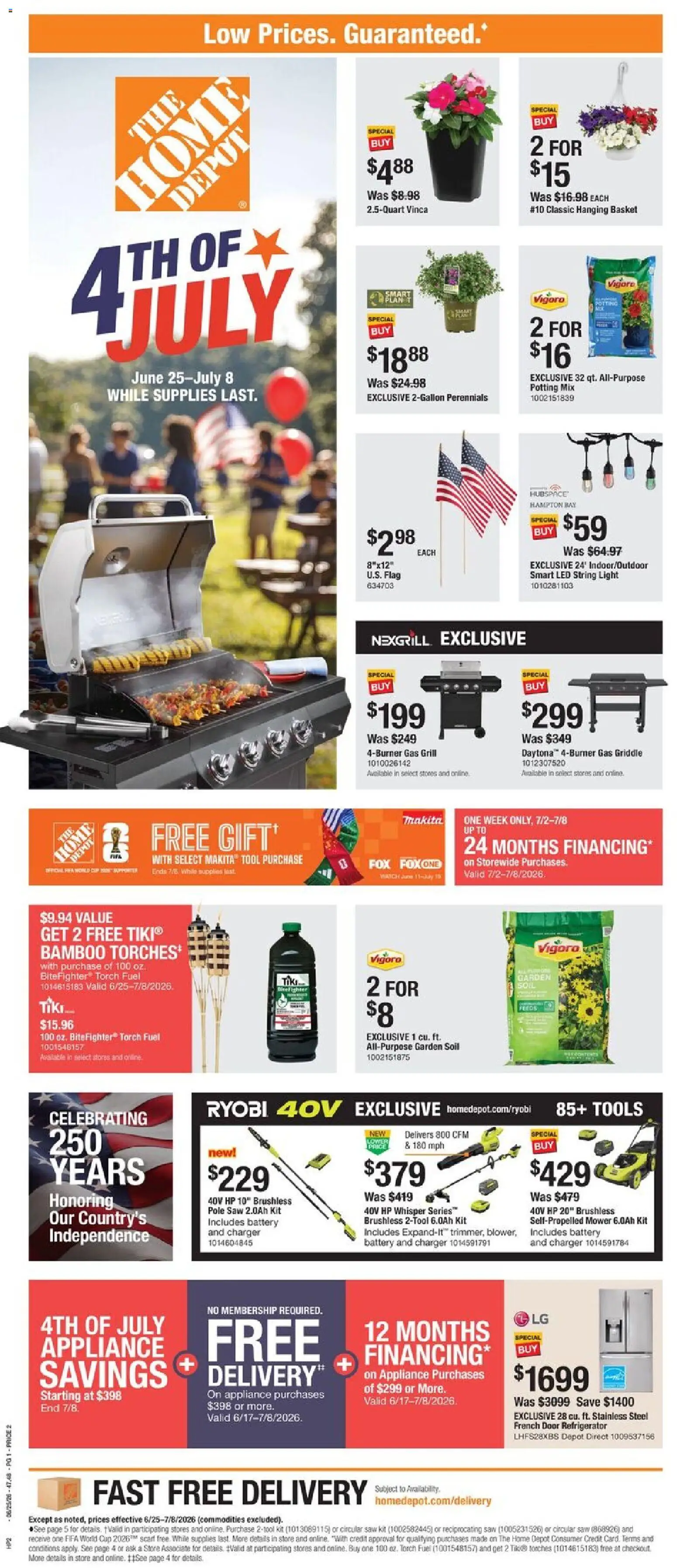Ad Preview of Home Depot Home Depot Local Ad from 06/25/2026