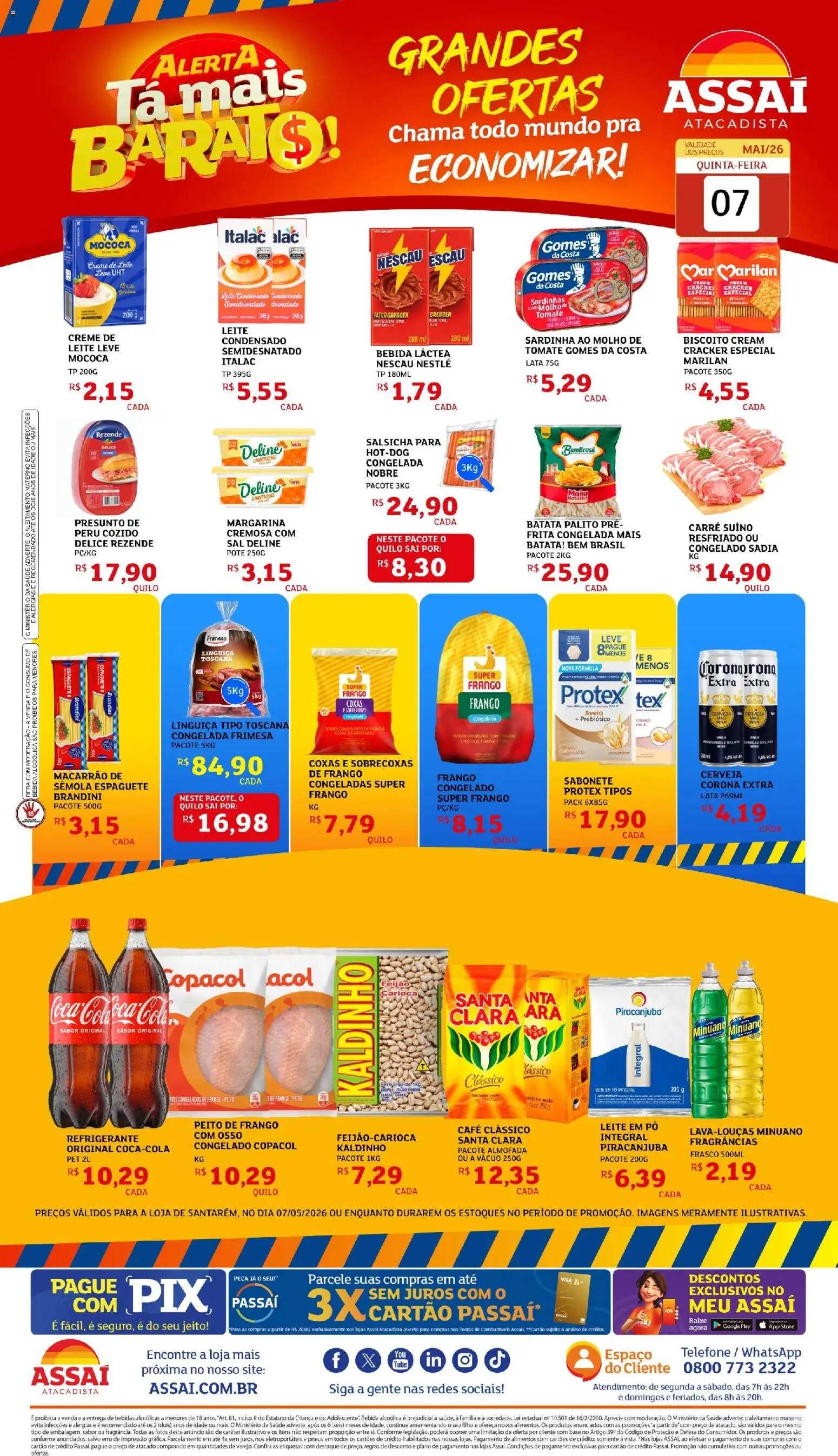 Pré-Visualização do folheto "Assaí Atacadista ofertas - PA" da loja Assaí Atacadista válido a partir de 07/05/2026