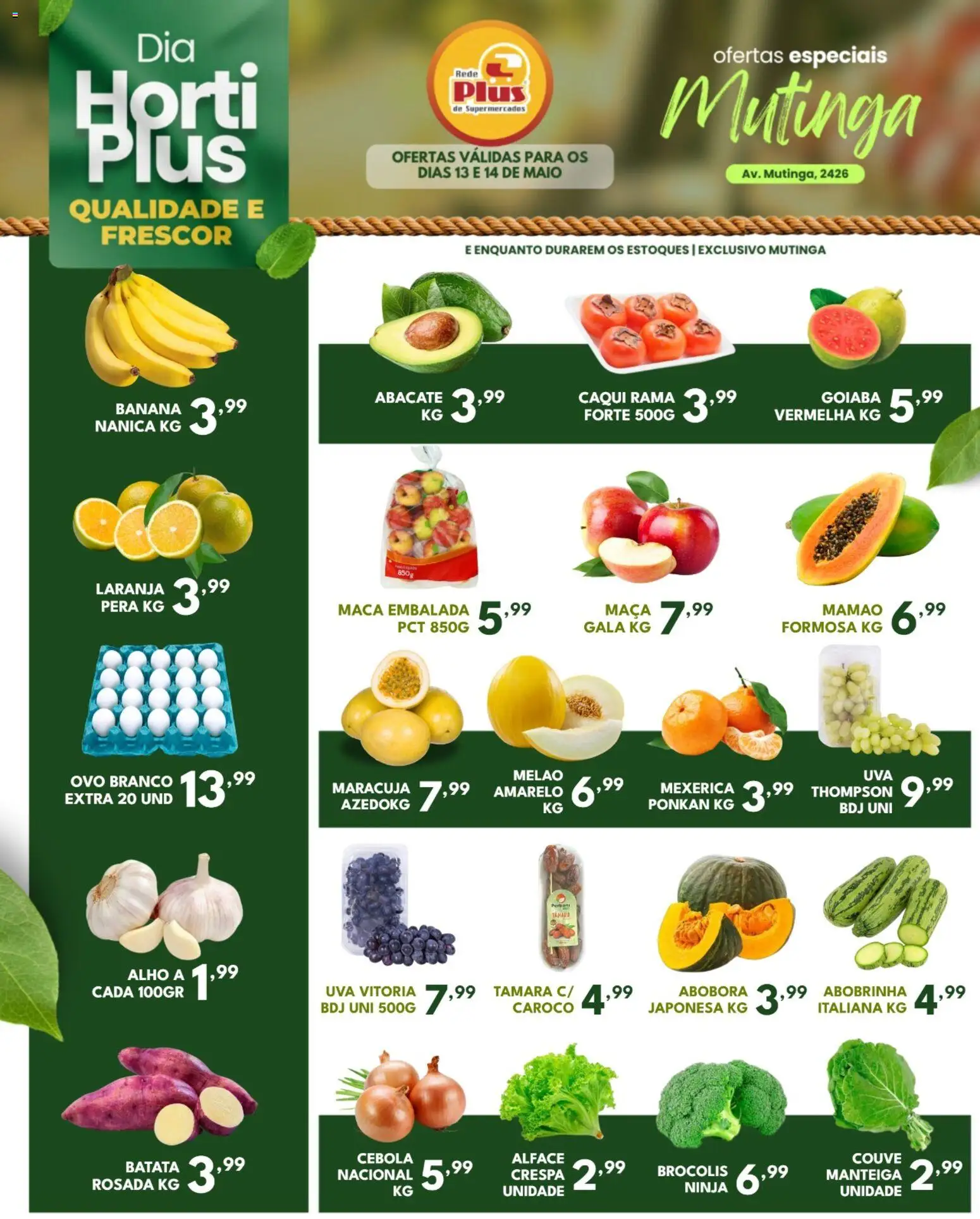 Pré-Visualização do folheto "Rede Plus Supermercados - Ofertas da semana" da loja Rede Plus Supermercados válido a partir de 13/05/2026