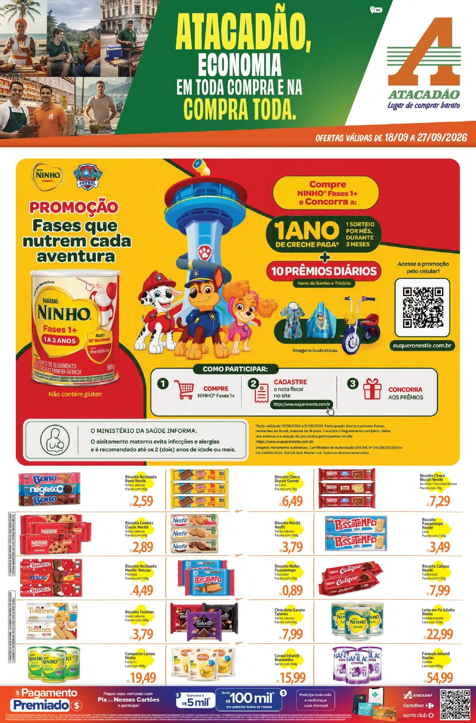 Pré-Visualização do folheto "Atacadão ofertas - MT" da loja Atacadão válido a partir de 18/09/2026