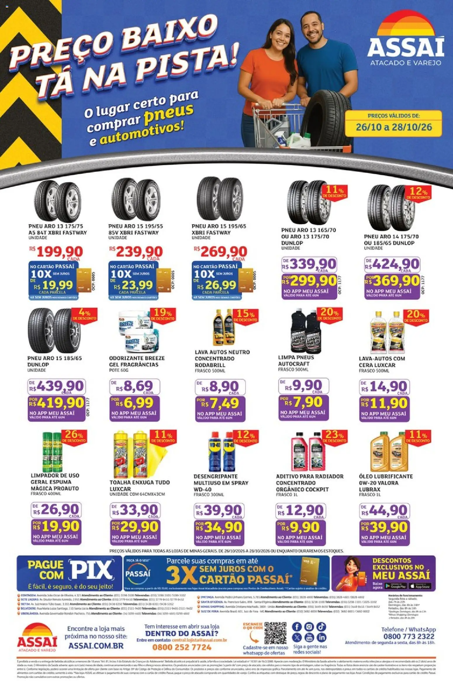 Pré-Visualização do folheto "Assaí Atacadista ofertas - MG" da loja Assaí Atacadista válido a partir de 26/10/2026