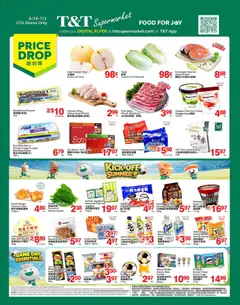 Un aperçu du dépliant T&T Supermarket weekly flyer / circulaire du magasin T&T Supermarket est valide à partir 26 juin 2026