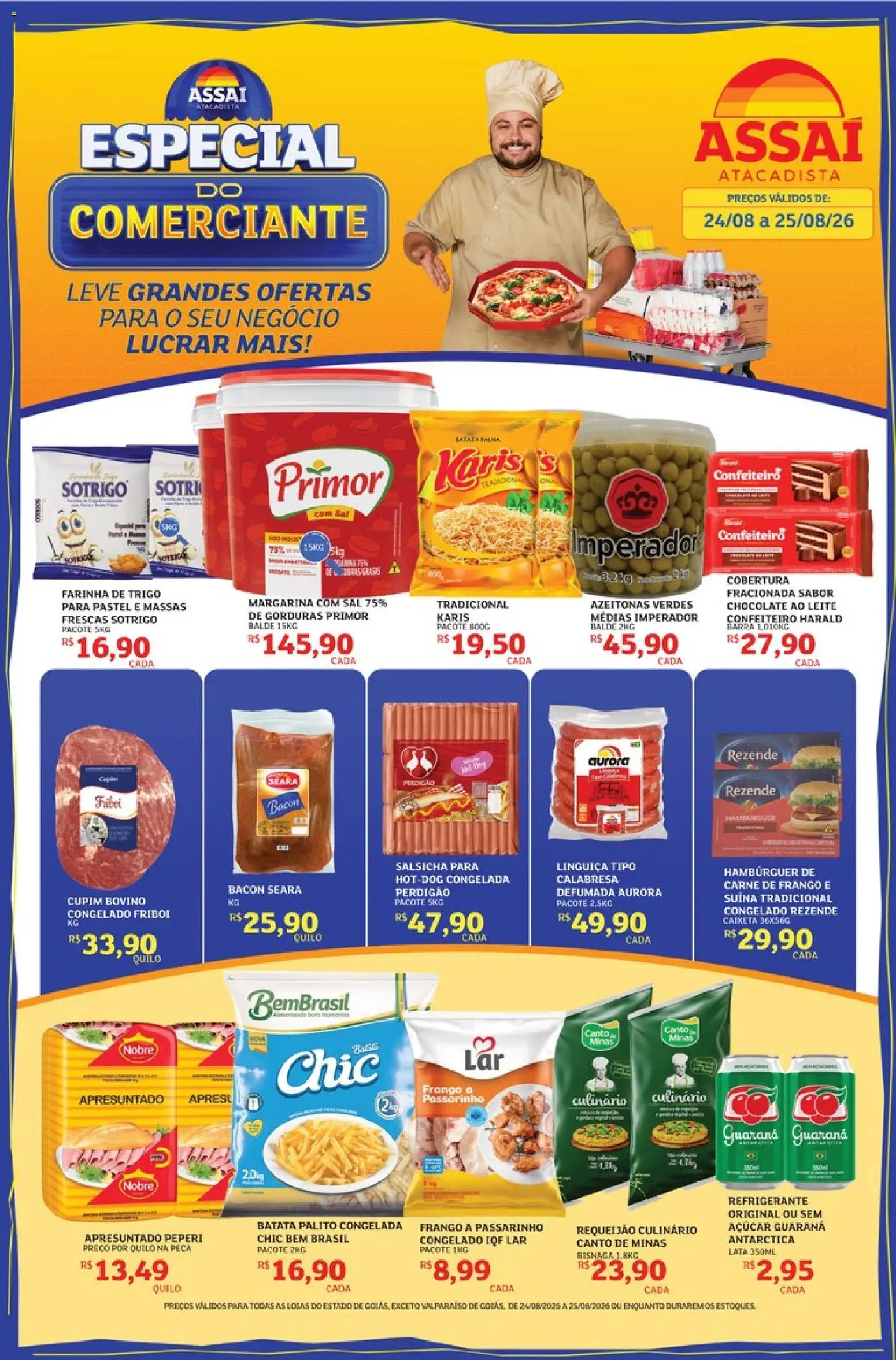 Pré-Visualização do folheto "Assaí Atacadista ofertas - GO" da loja Assaí Atacadista válido a partir de 24/08/2026