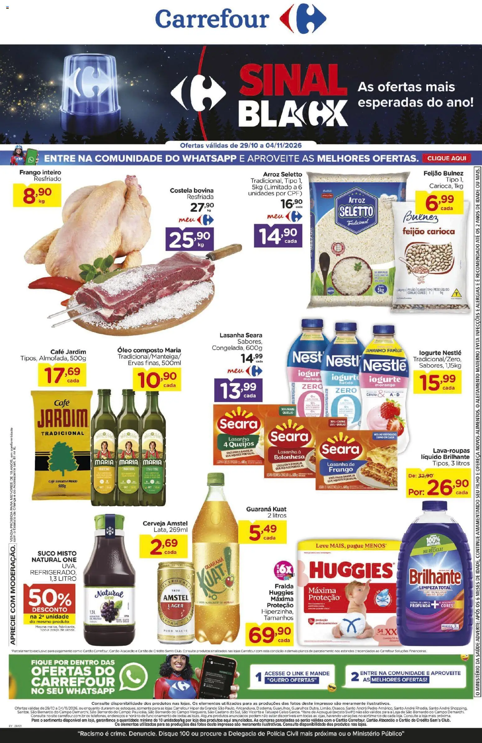 Pré-Visualização do folheto "Carrefour Sinal Black" da loja Carrefour válido a partir de 29/10/2026