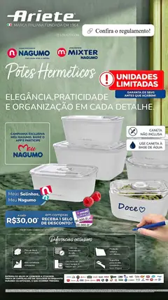 Pré-Visualização do folheto "Nagumo ofertas Ariete" da loja Nagumo válido a partir de 12/08/2026