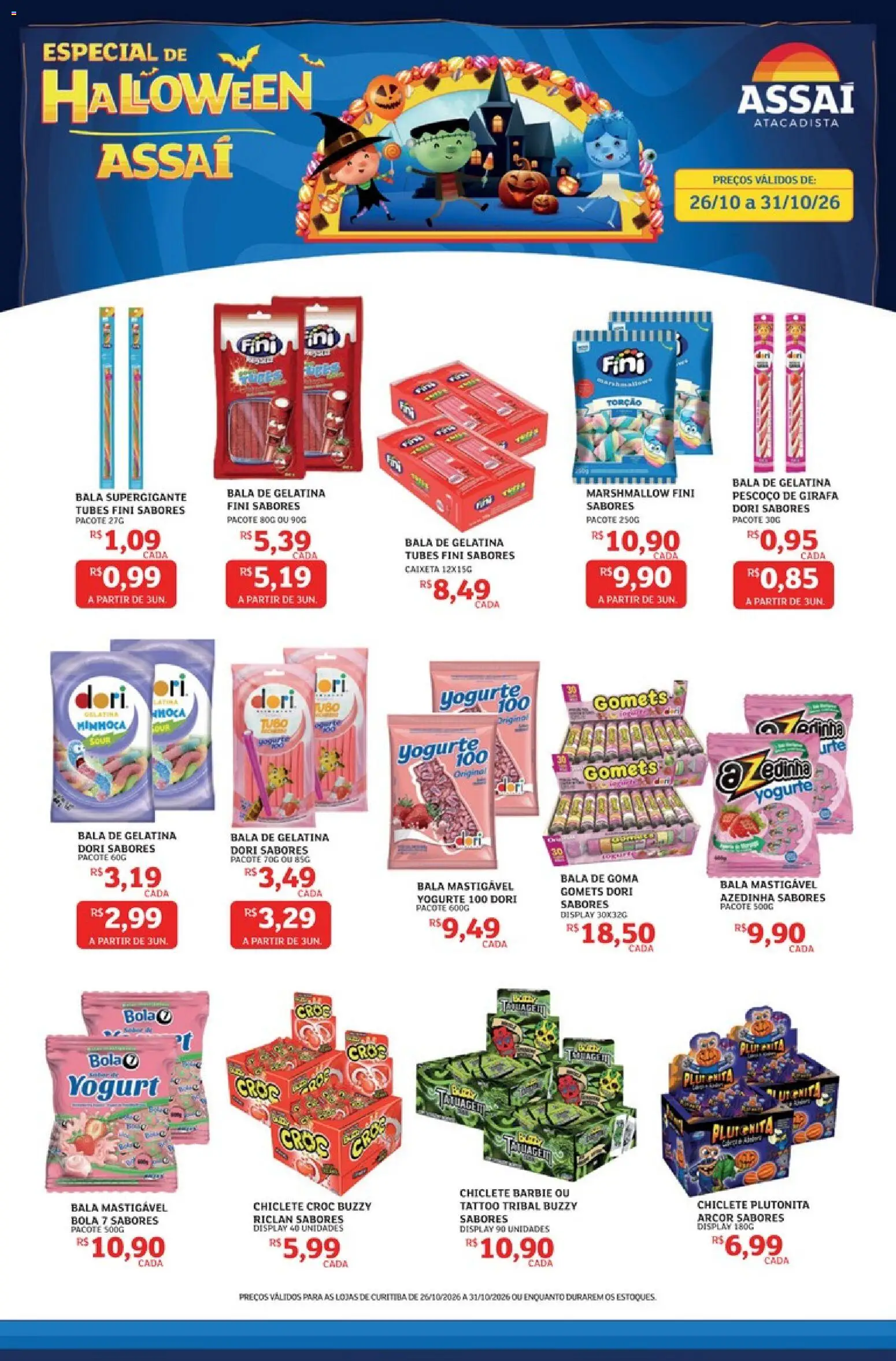 Pré-Visualização do folheto "Assaí Atacadista ofertas - PR" da loja Assaí Atacadista válido a partir de 26/10/2026