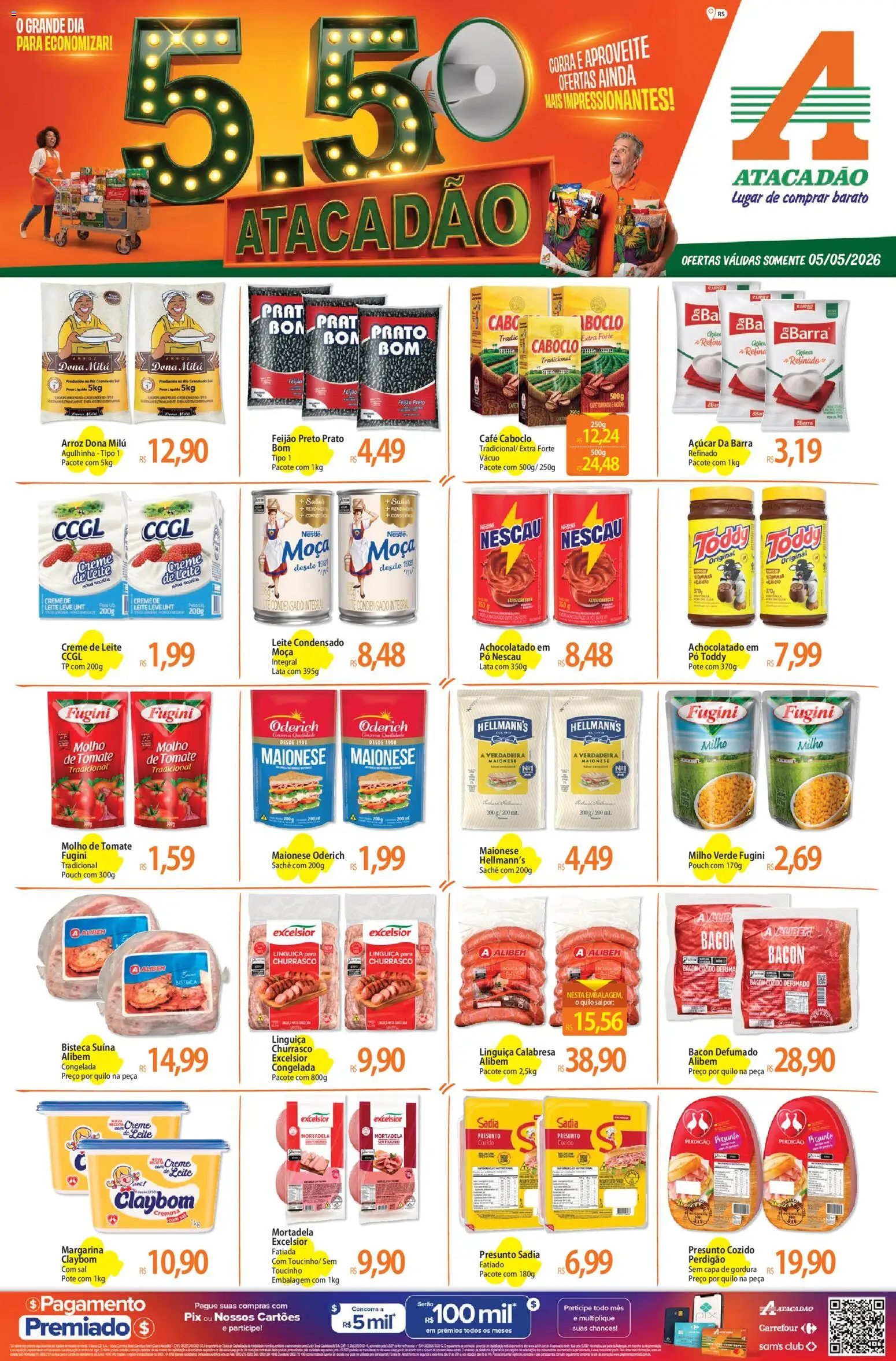 Pré-Visualização do folheto "Atacadão ofertas - RS" da loja Atacadão válido a partir de 05/05/2026