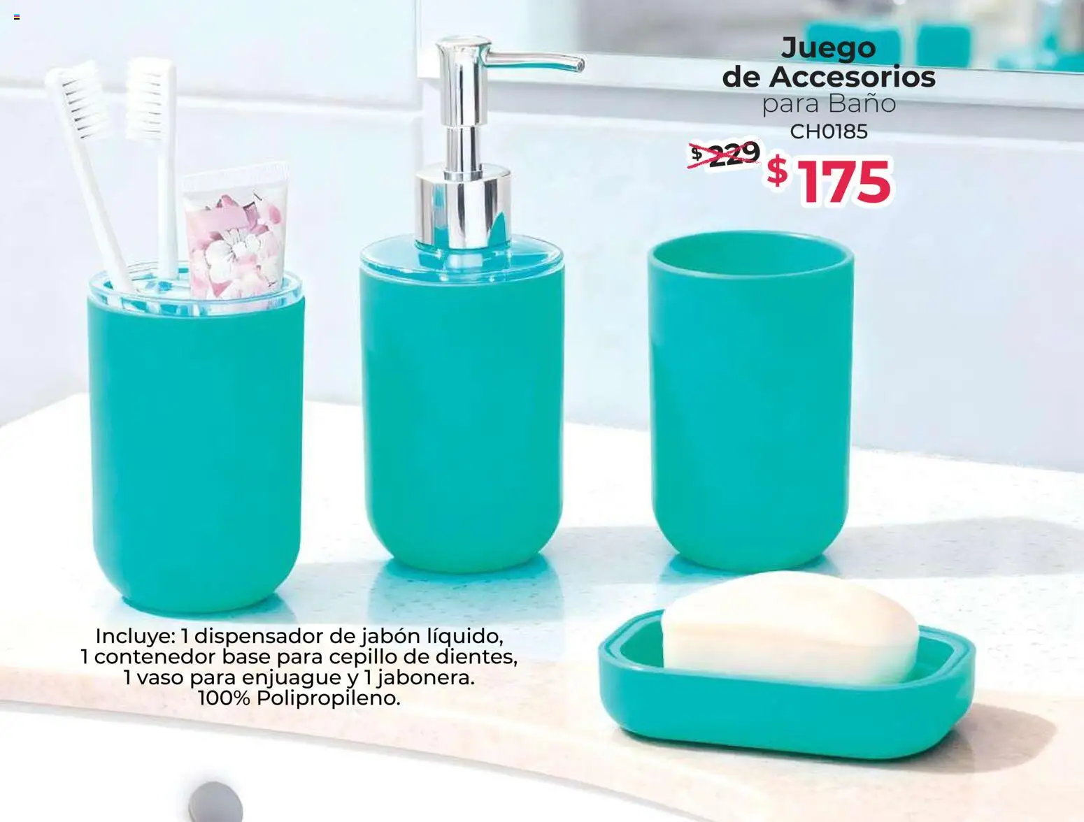 Vista previa las ofertas de la tienda Colchas Concord - Colchas Concord catálogo Concord home desde el 01/05/2026 - Juego, Baño, Jabón, Contenedor, Cepillo