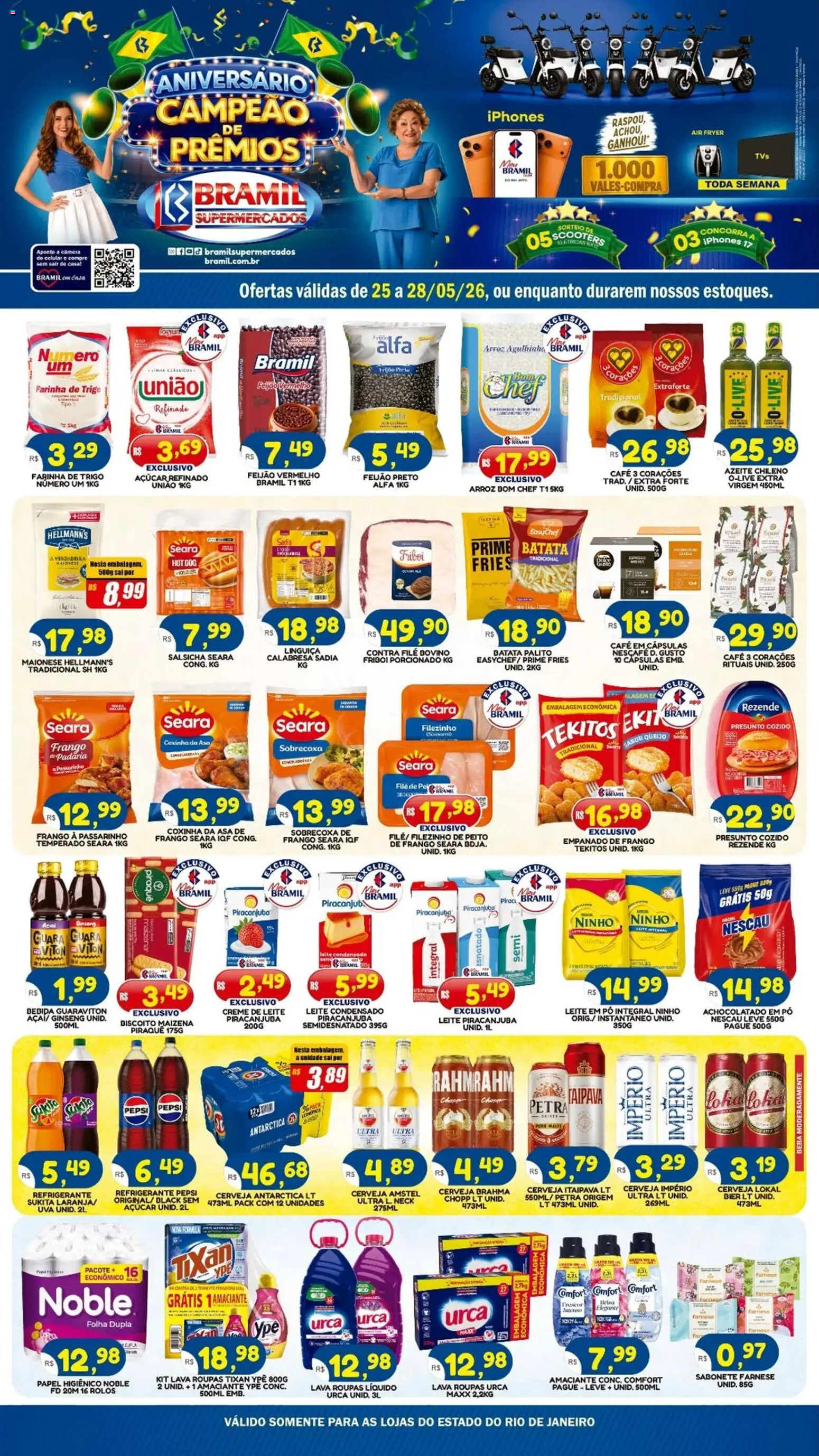 Pré-Visualização do folheto "Bramil Supermercados - Ofertas da semana" da loja Bramil Supermercados válido a partir de 25/05/2026