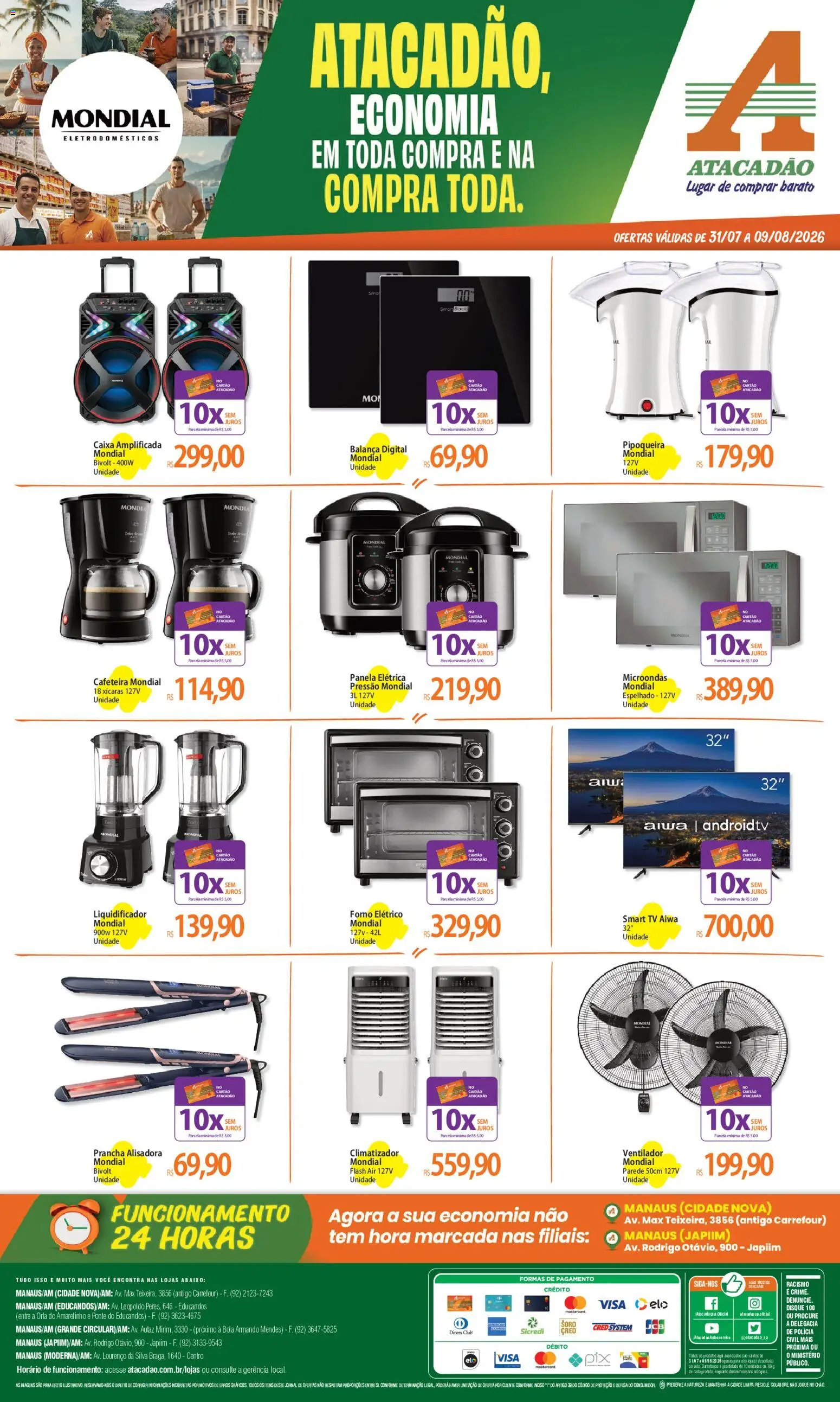 Pré-Visualização do folheto "Atacadão ofertas - AM" da loja Atacadão válido a partir de 31/07/2026